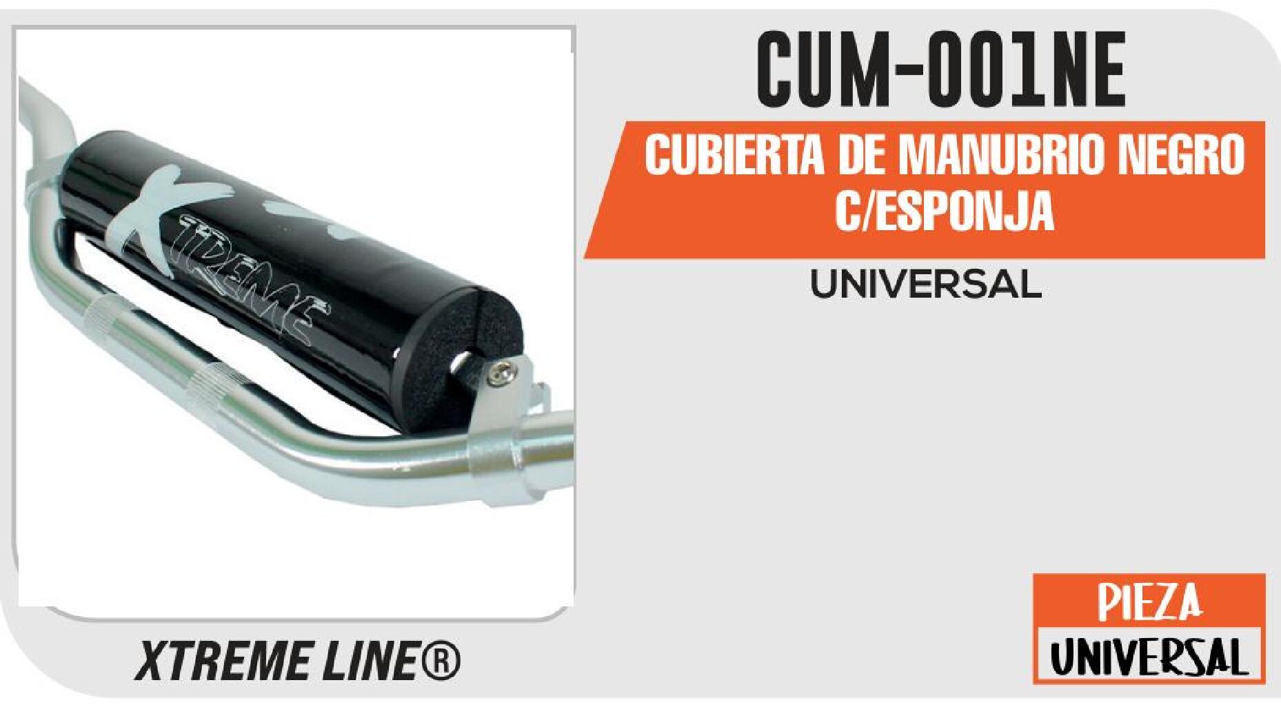CUBIERTA DE MANUBRIO NEGRO C/ESPONJA CUM-001NME