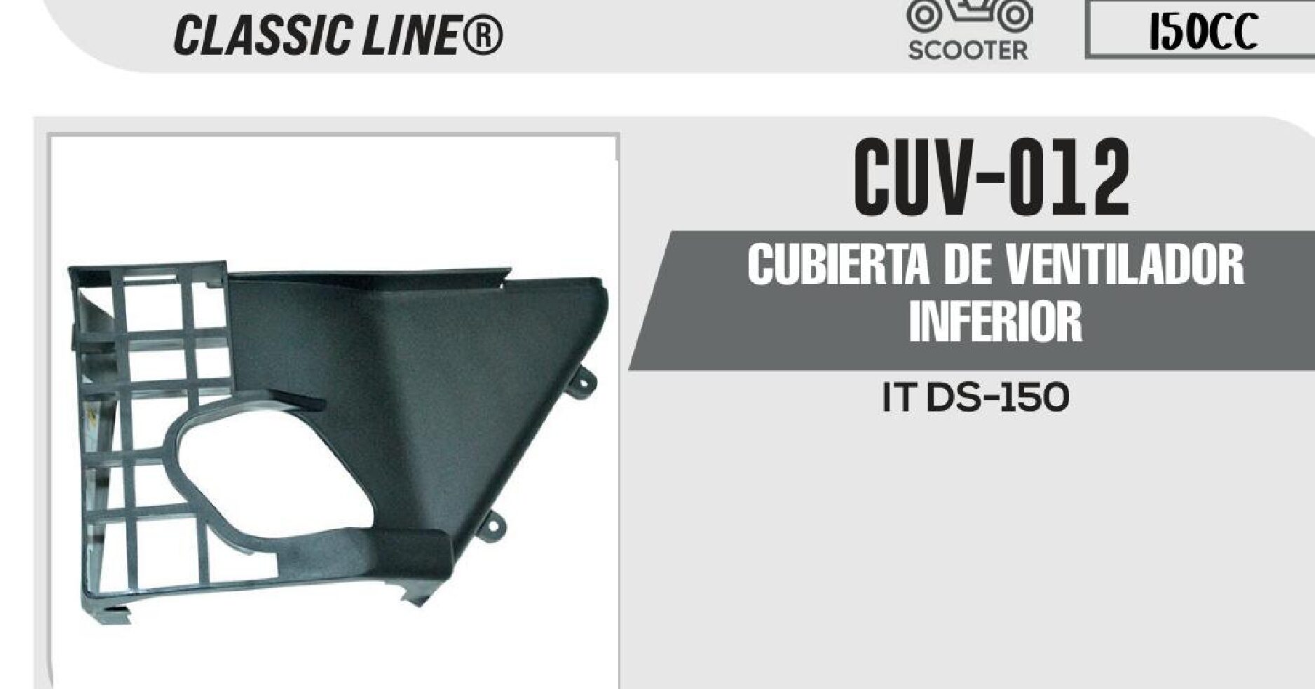 CUBIERTA DE VENTILADOR INFERIOR CUV-012