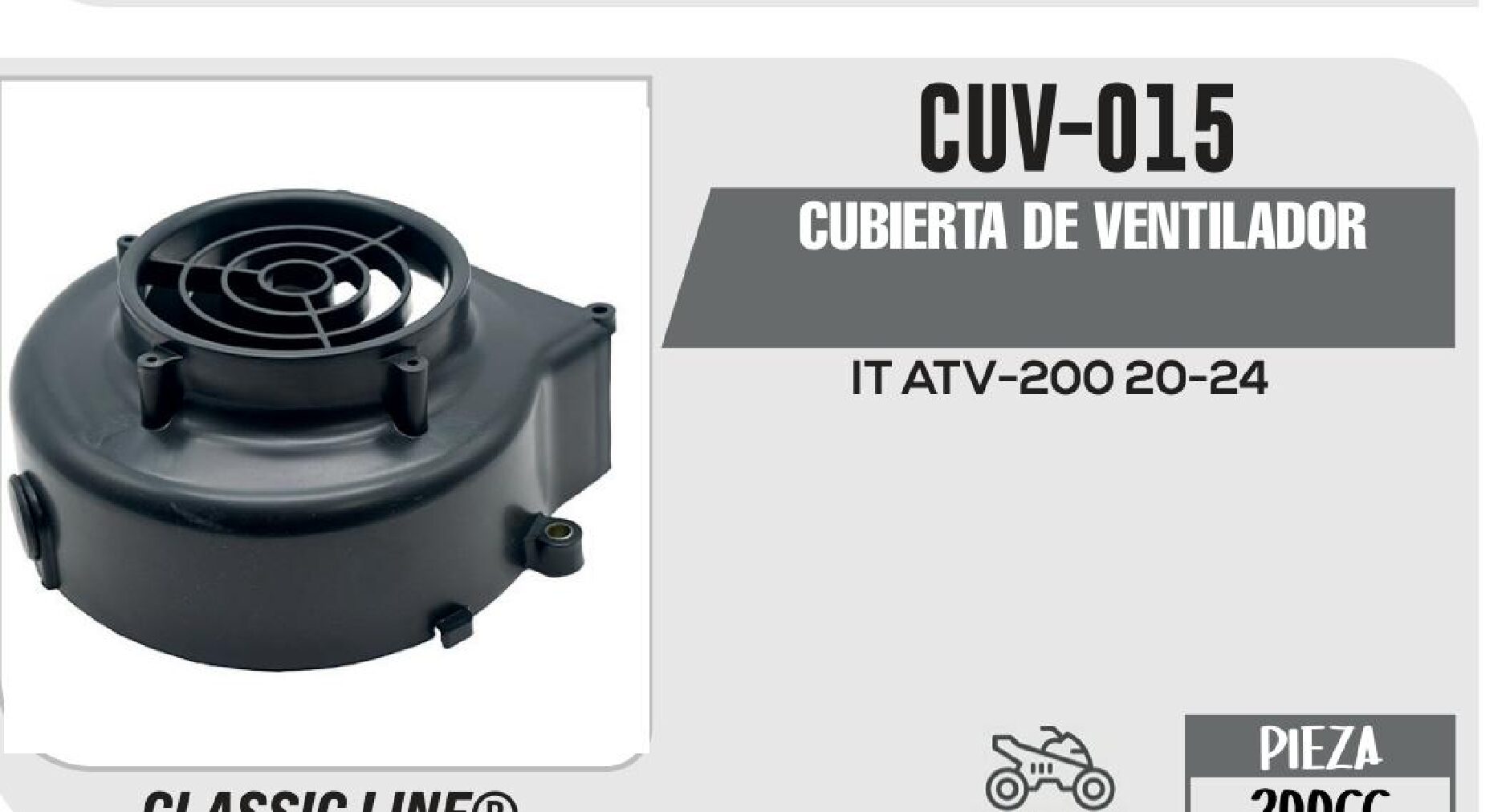 CUBIERTA DE VENTILADOR  CUV-015