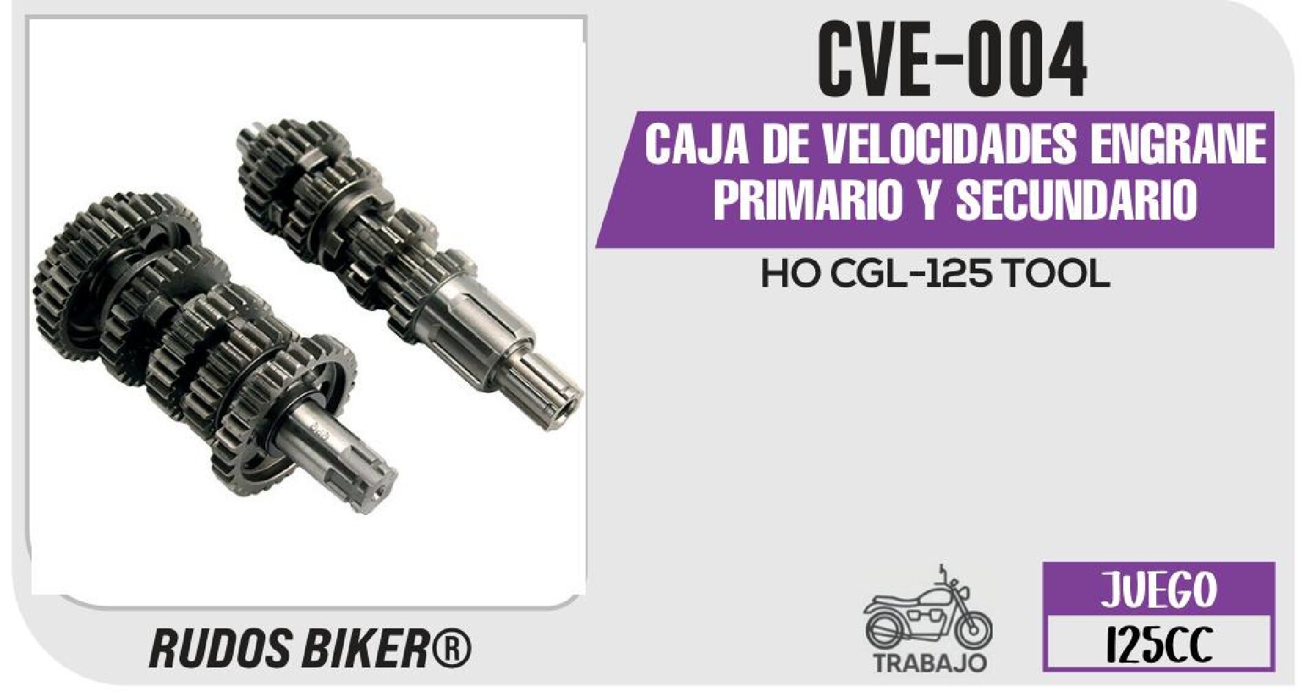 CAJA DE VELOCIDADES ENGRANE PRIMARIO Y SECUNDARIO  CVE-004