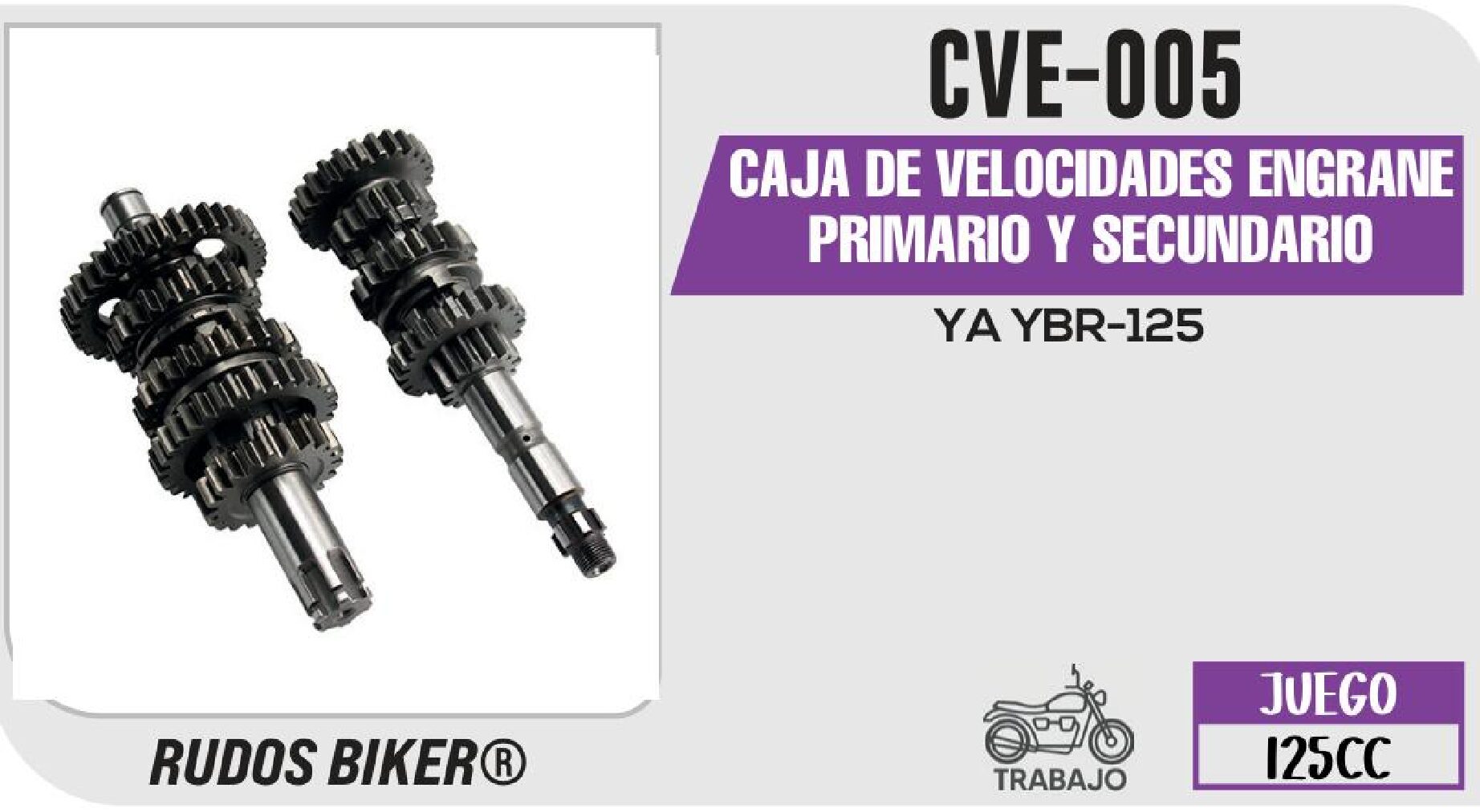 CAJA DE VELOCIDADES ENGRANE PRIMARIO Y SECUNDARIO  CVE-005