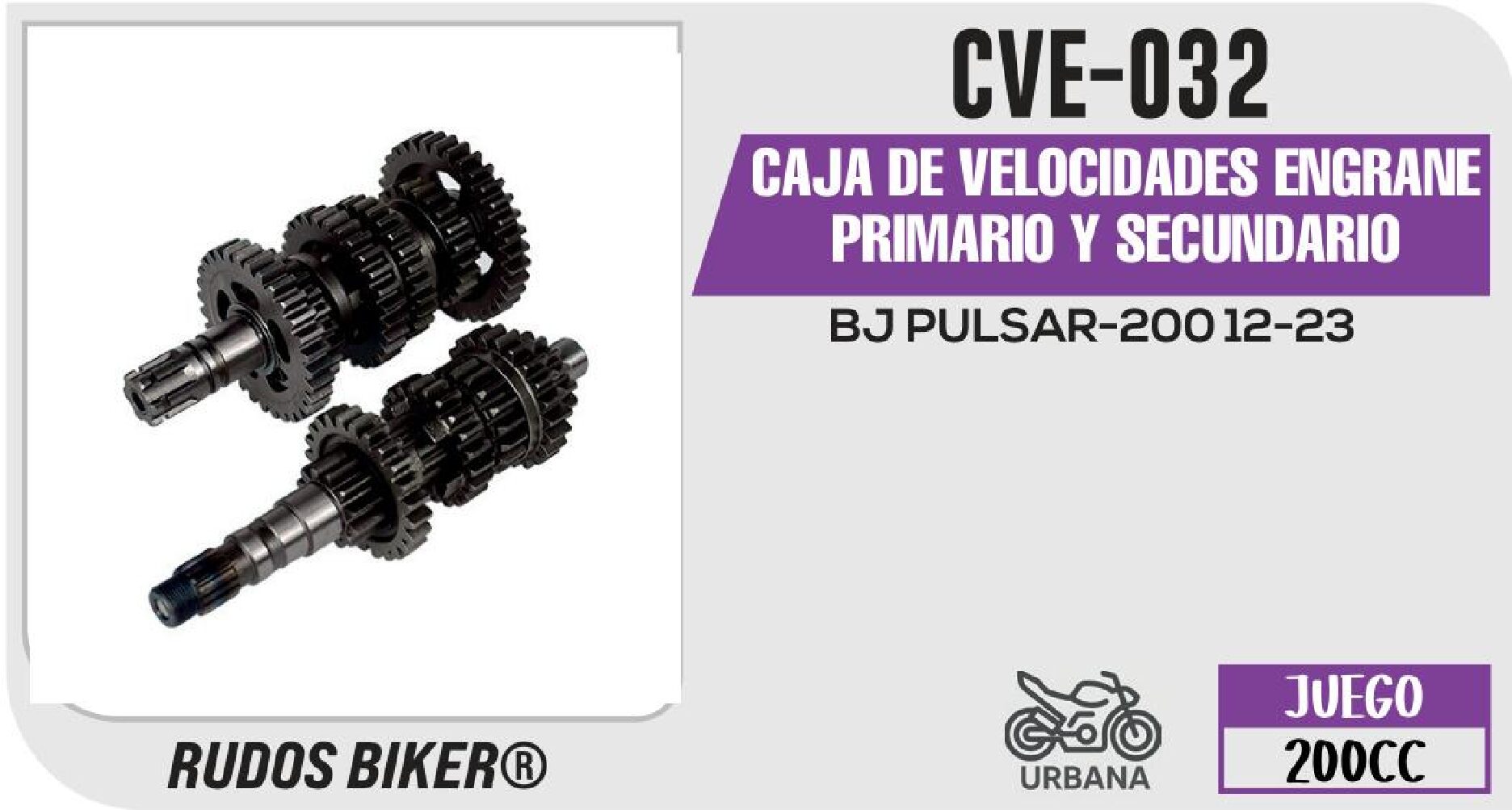 CAJA DE VELOCIDADES ENGRANE PRIMARIO Y SECUNDARIO  CVE-032
