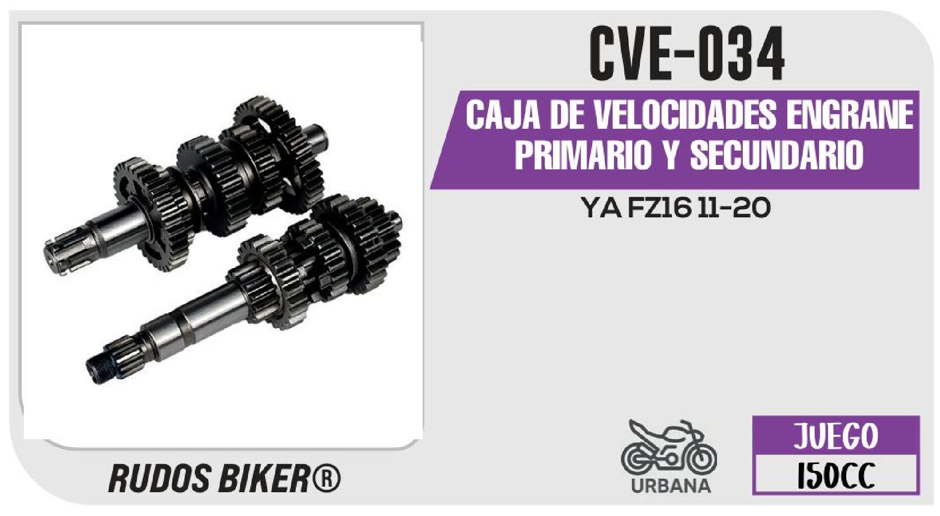 CAJA DE VELOCIDADES ENGRANE PRIMARIO Y SECUNDARIO  CVE-034