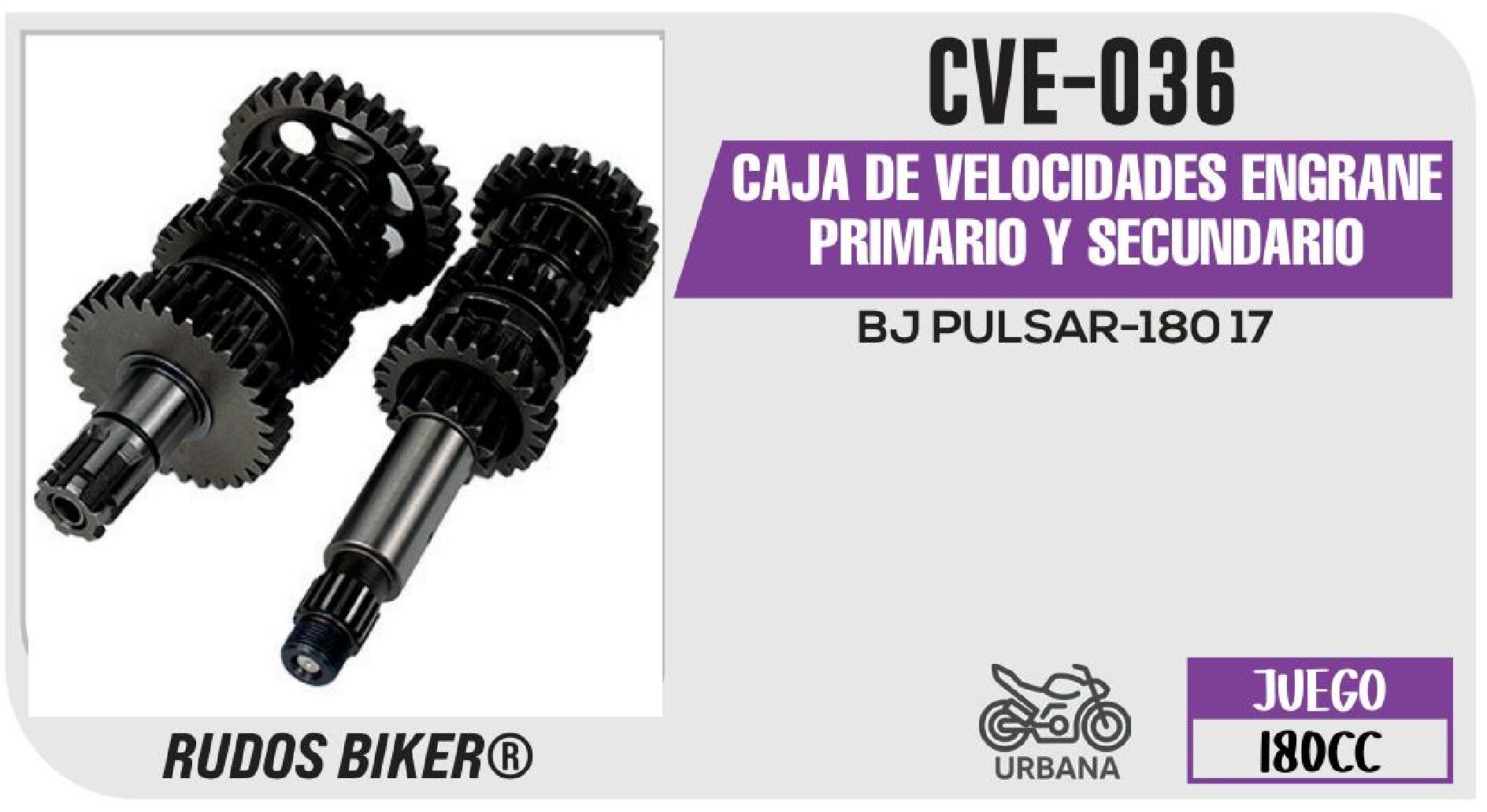 CAJA DE VELOCIDADES ENGRANE PRIMARIO Y SECUNDARIO  CVE-036