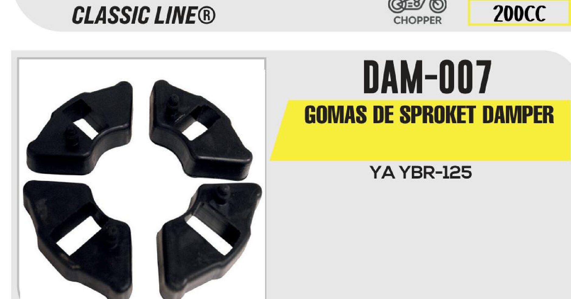 GOMAS DE SPROCKET DAMPER / DAM-007