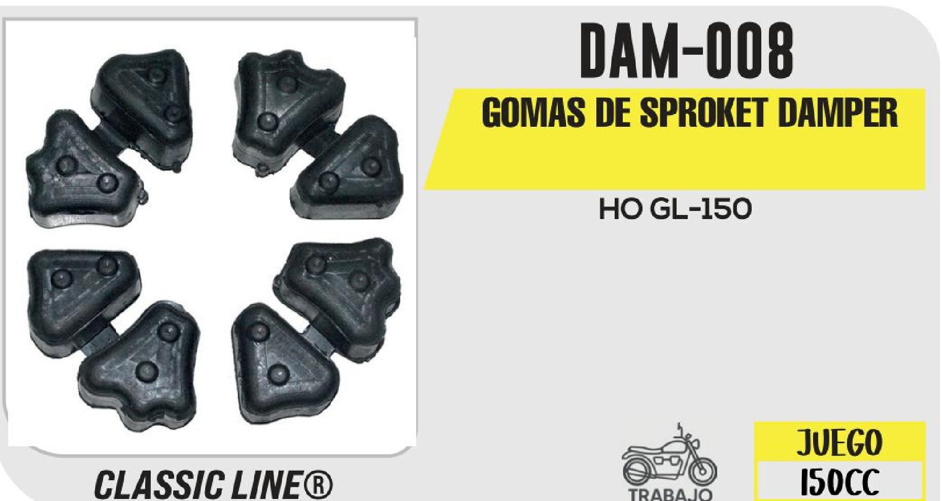 GOMAS DE SPROCKET DAMPER / DAM-008