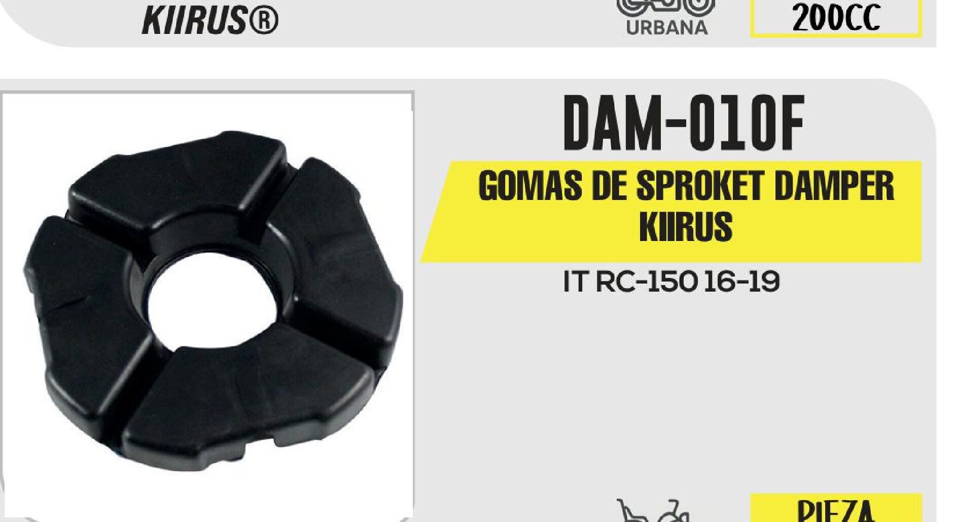 GOMAS DE SPROCKET DAMPER KIIRUS / DAM-010F