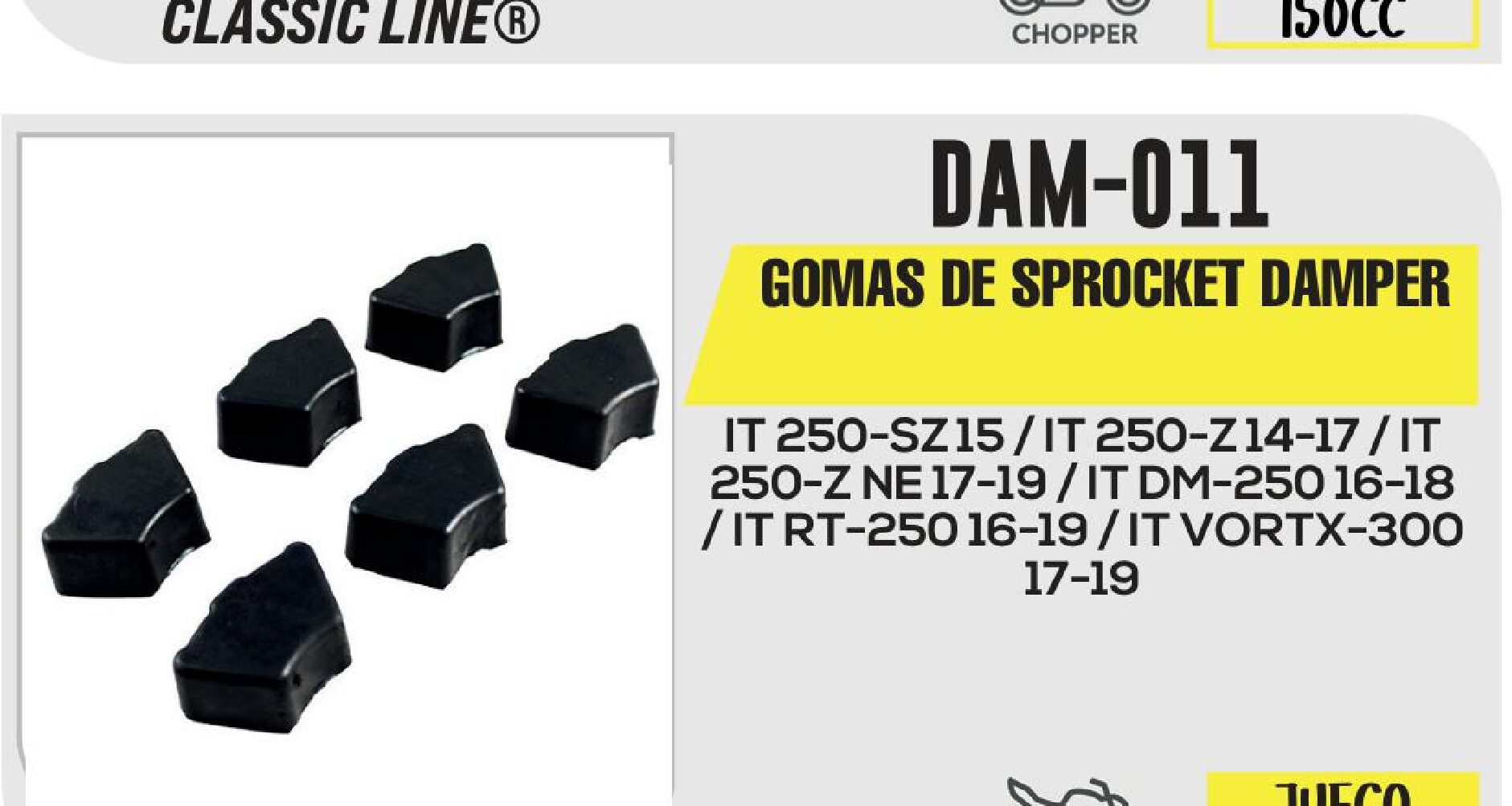 GOMAS DE SPROCKET DAMPER / DAM-011