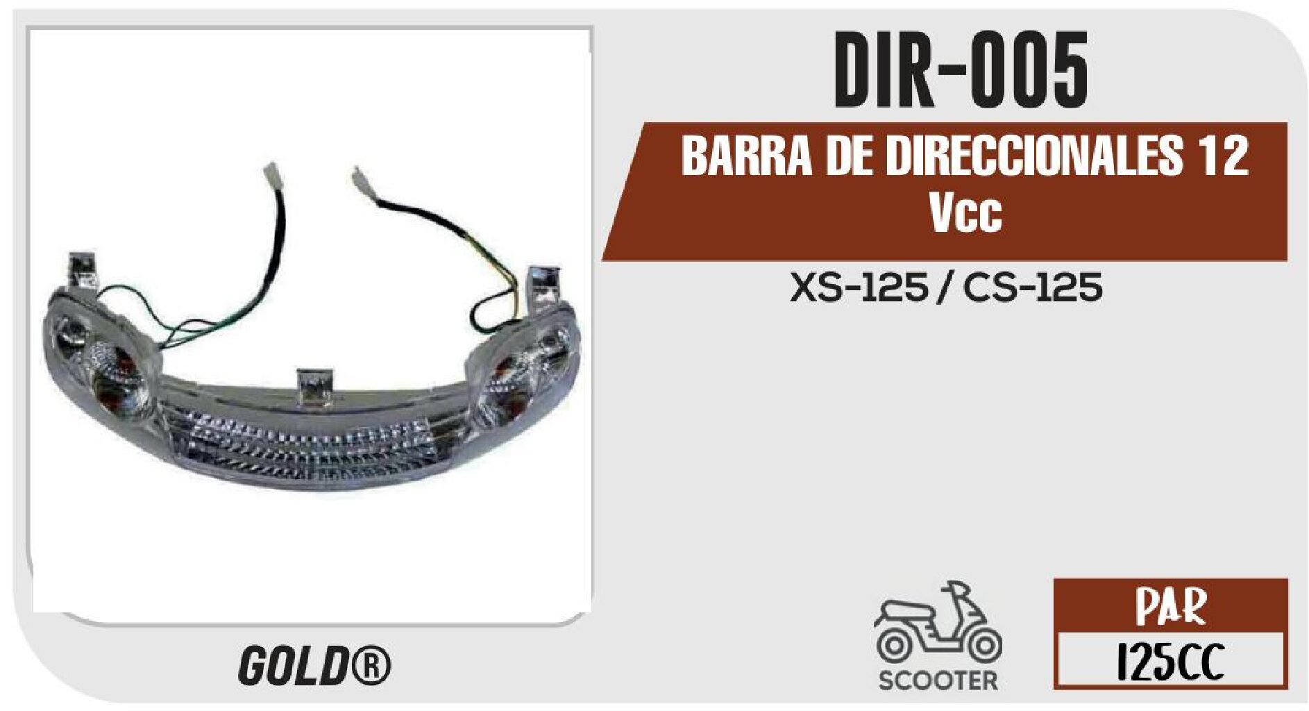 BARRA DE DIRECCIONALES 12VCC / DIR-005
