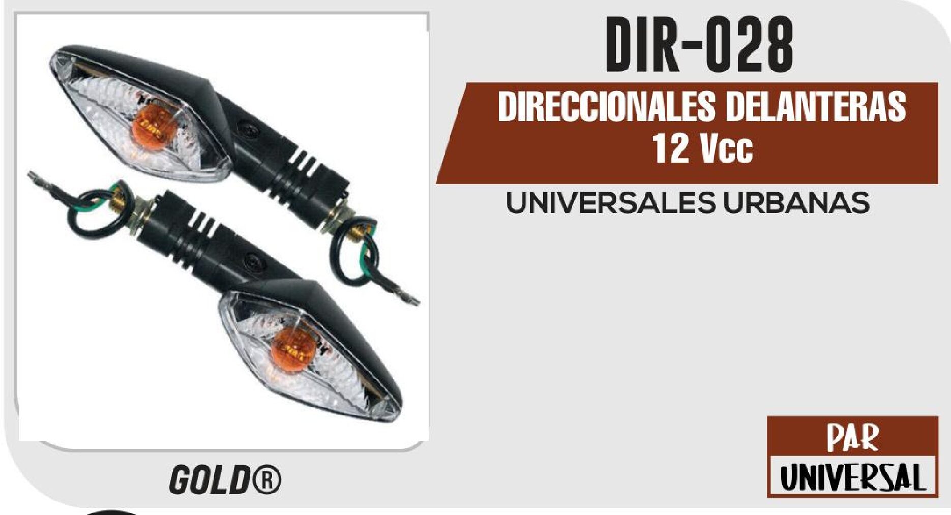 DIRECCIONALES DELANTERAS 12Vcc / DIR-028