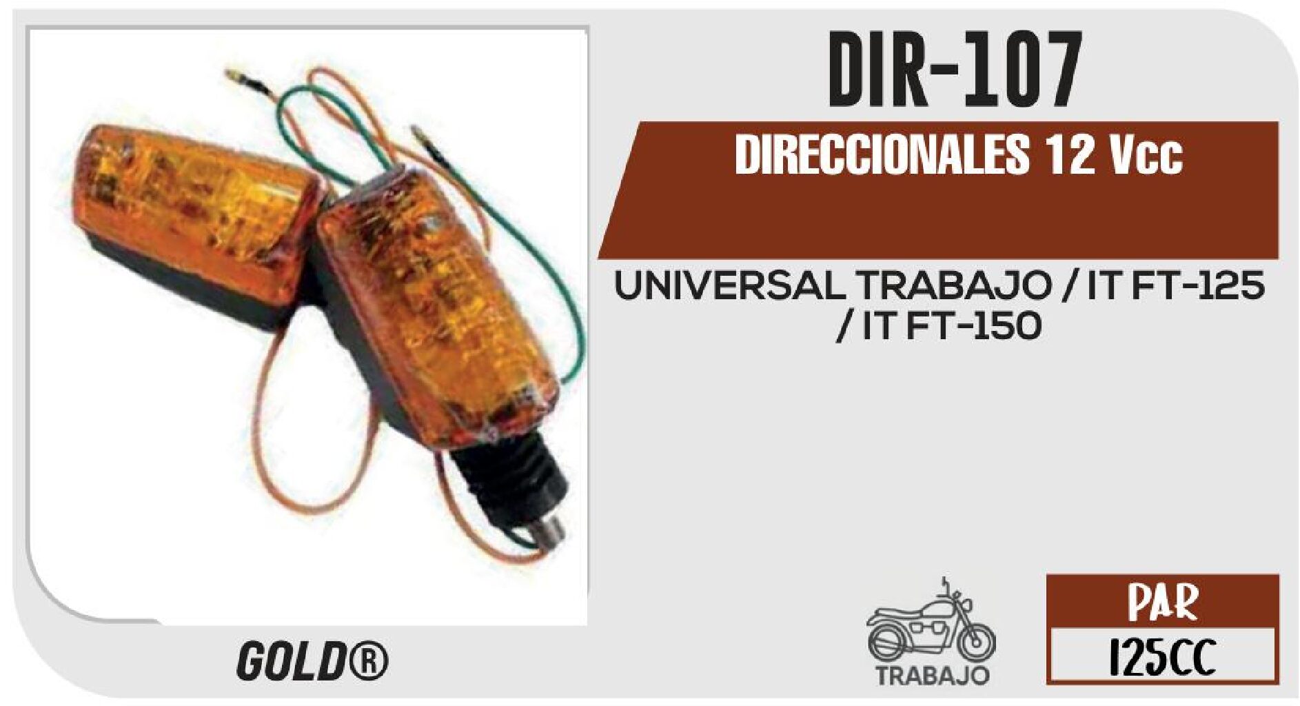 DIR-107 DIRECCIONALES 12 Vcc / DIR-107