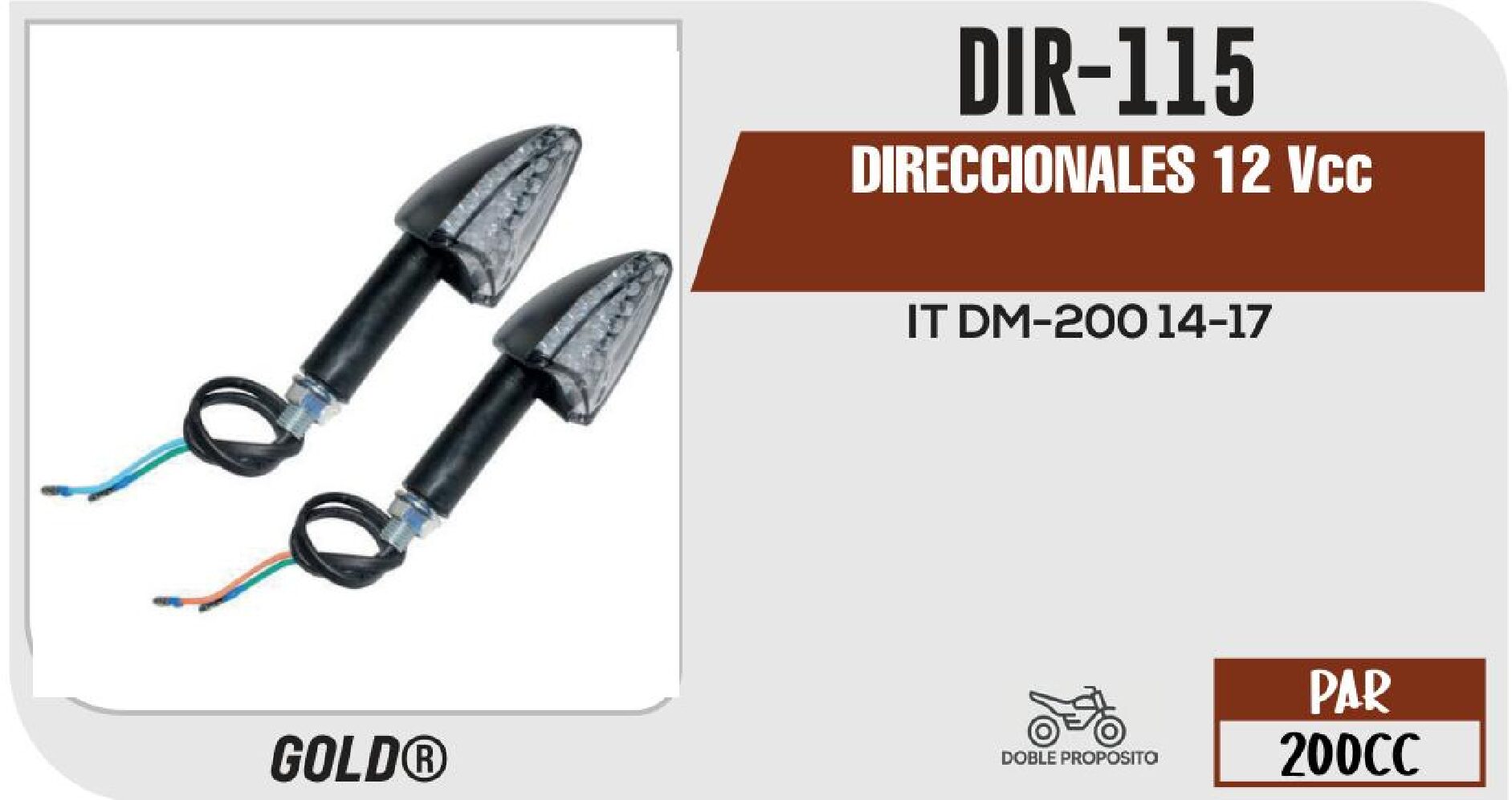 DIR-115 DIRECCIONALES 12 Vcc / DIR-115