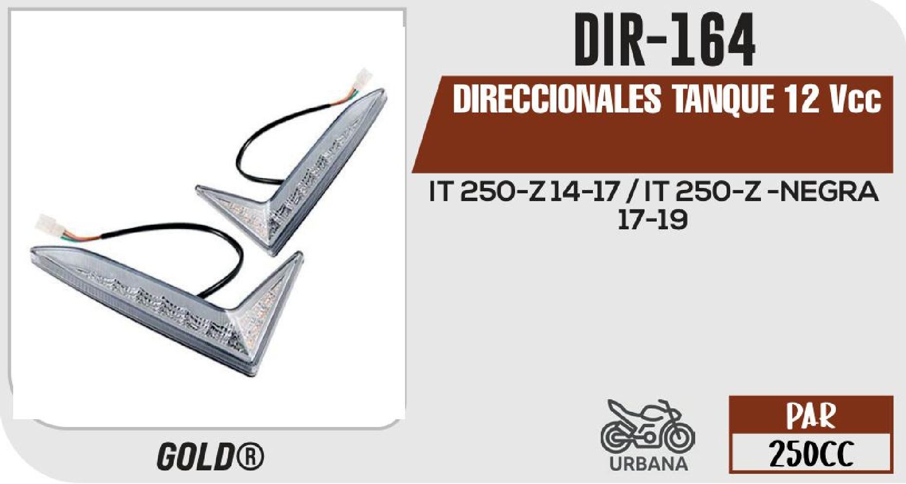 DIR-164 DIRECCIONALES TANQUE 12Vcc DIR-164