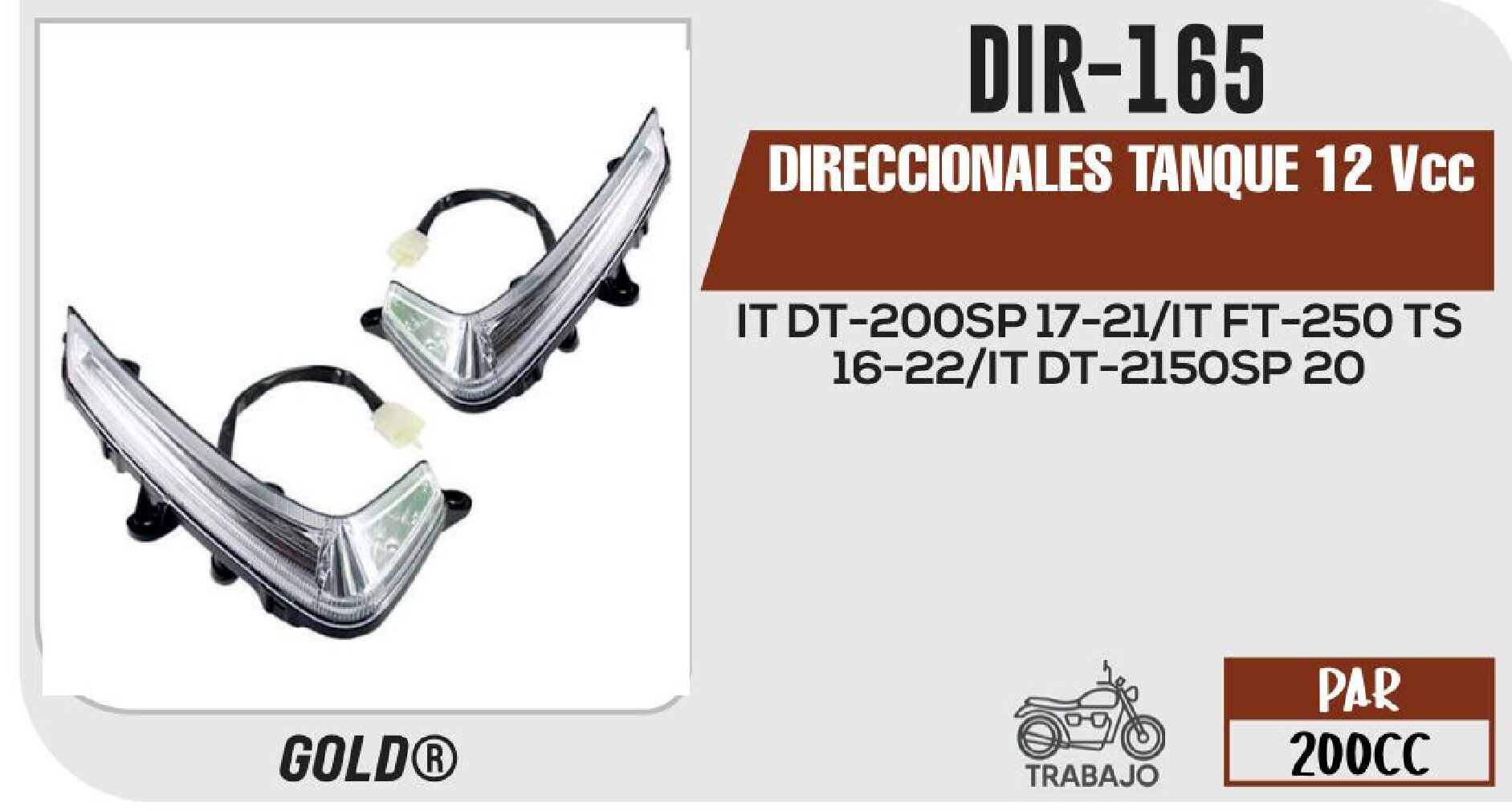 DIR-165 DIRECCIONALES TANQUE 12 VCC DIR-165