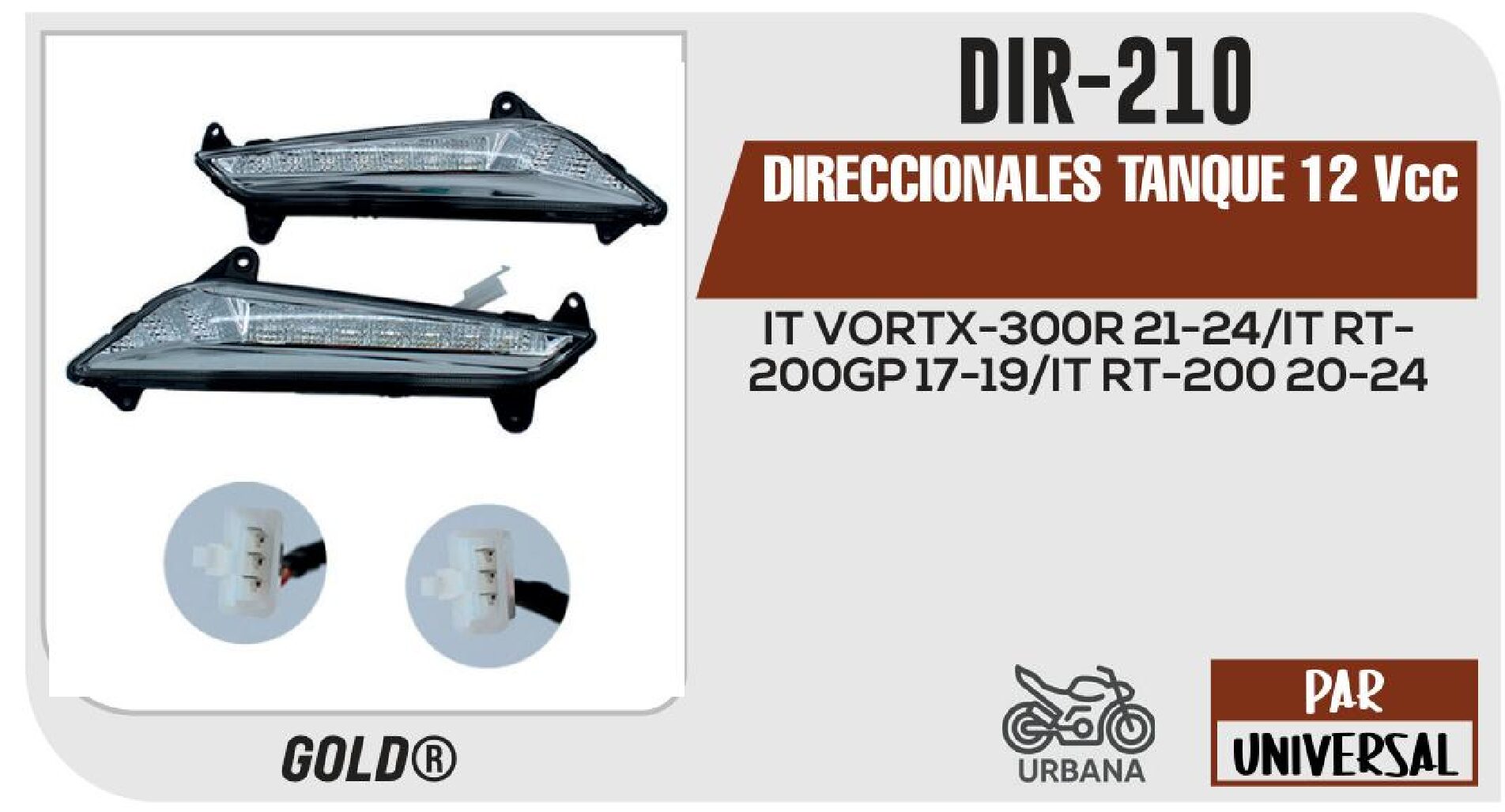 DIRECCIONALES TANQUE 12Vcc  DIR-210