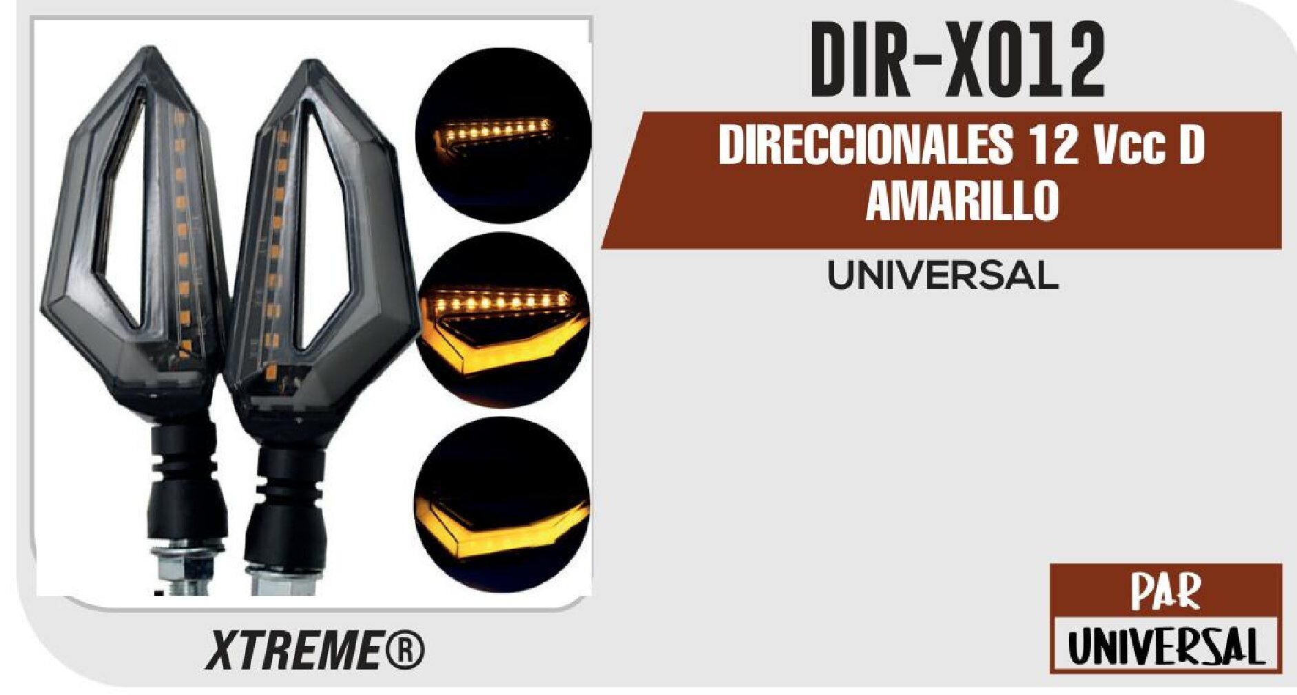 DIRECCIONALES 12 Vcc D AMARILLO  DIR-X012