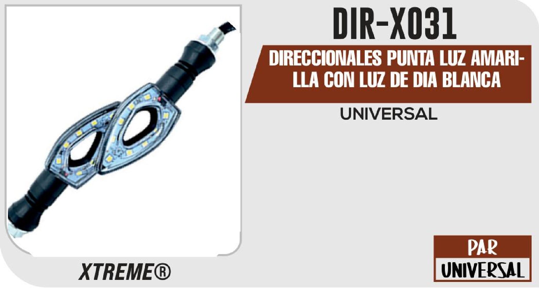 DIRECCIONALES PUNTA LUZ DE DIA BLANCA   DIR-X031