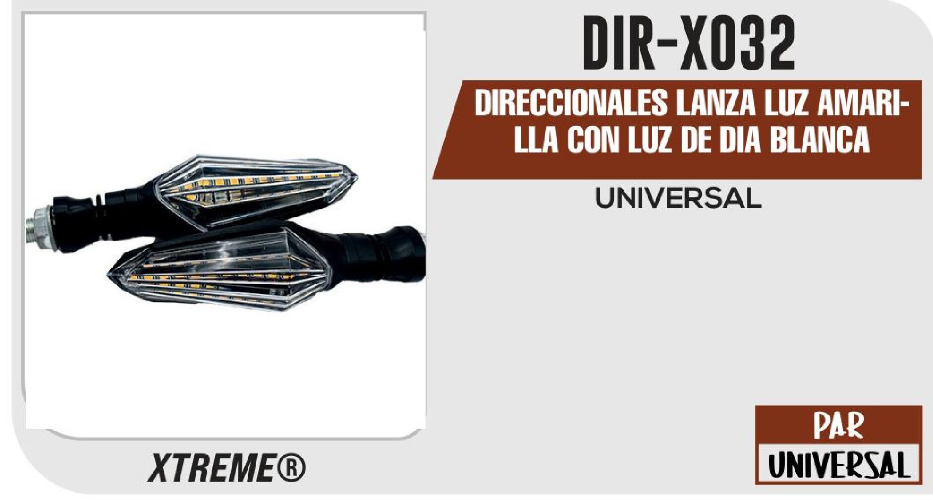 DIRECCIONALES LANZA LUZ DE DIA AMARILLA  DIR-X032