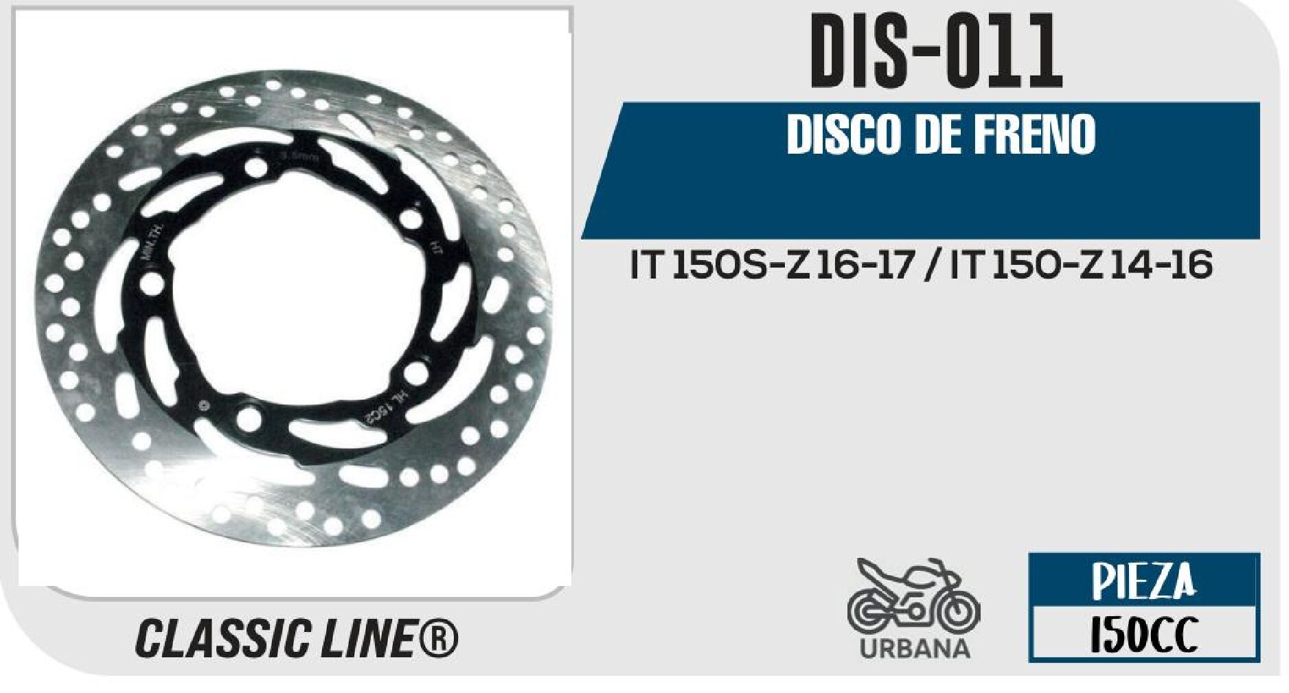 DISCO DE FRENO  DIS-011