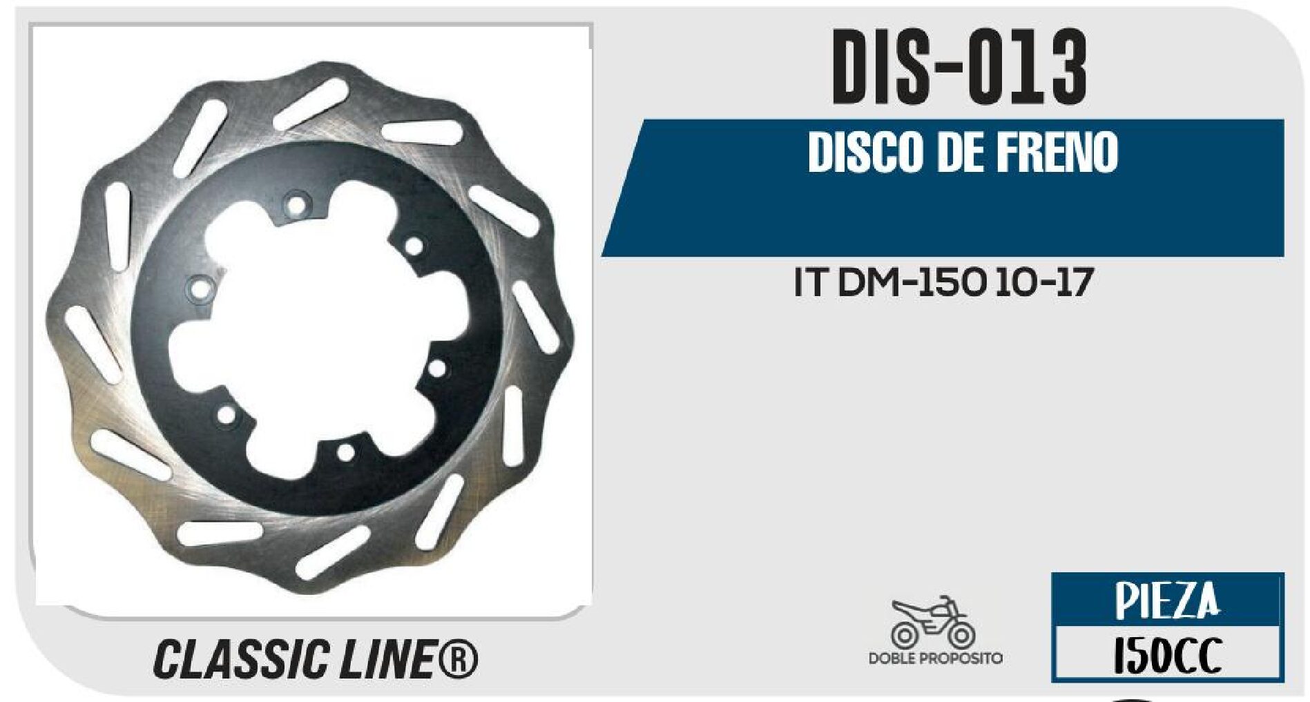 DISCO DE FRENO  DIS-013