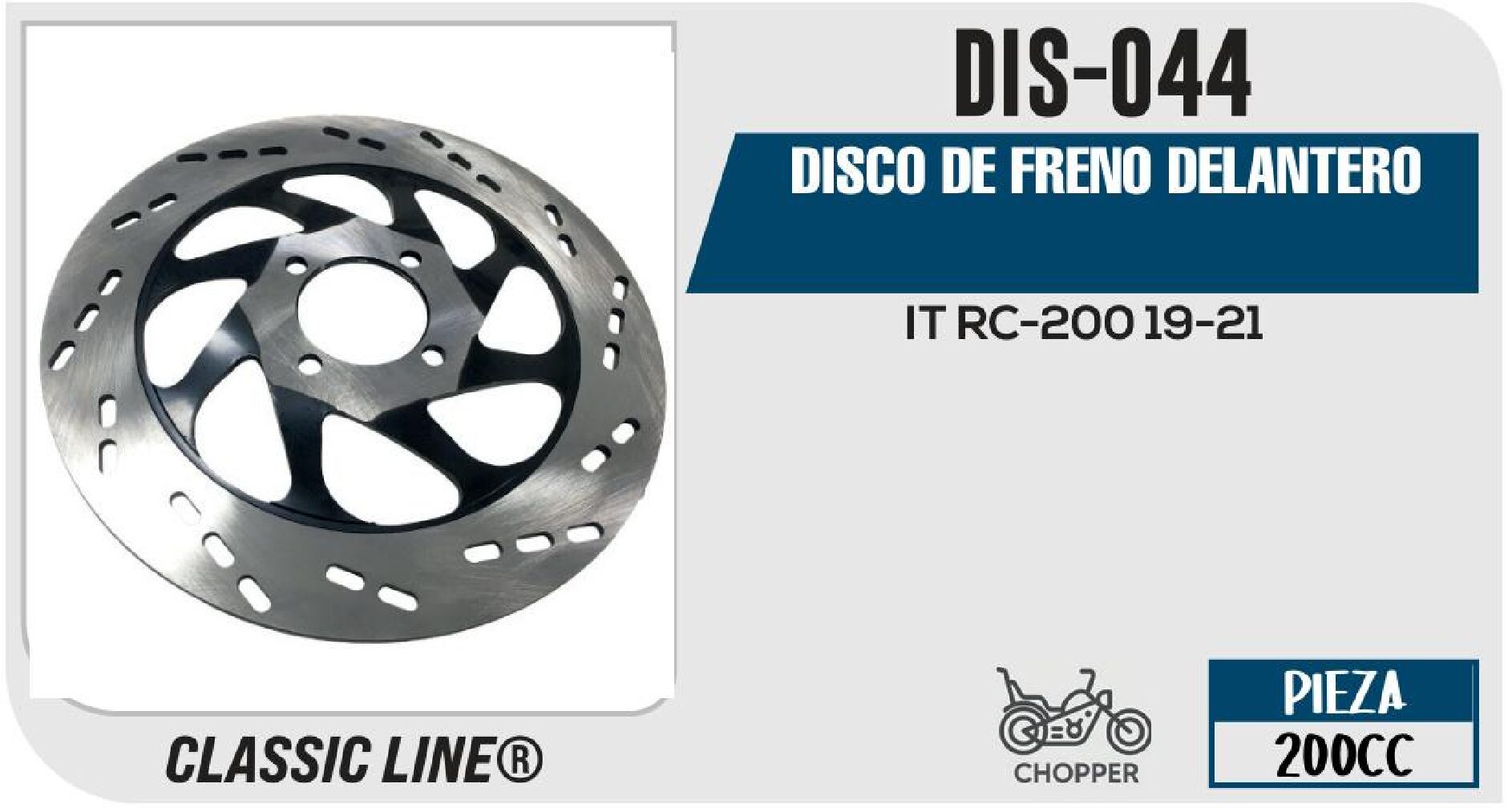 DISCO DE FRENO DELANTERO  DIS-044