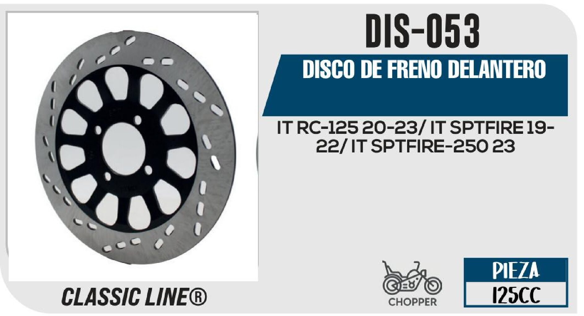 DISCO DE FRENO DELANTERO  DIS-053