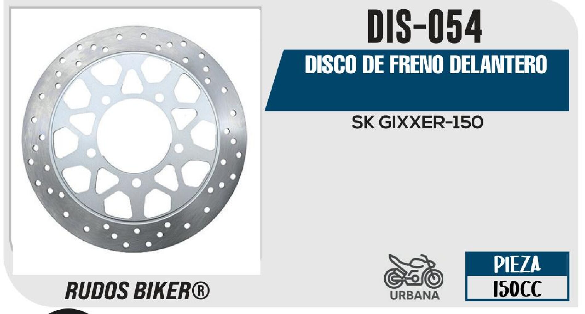DISCO DE FRENO DELANTERO  DIS-054