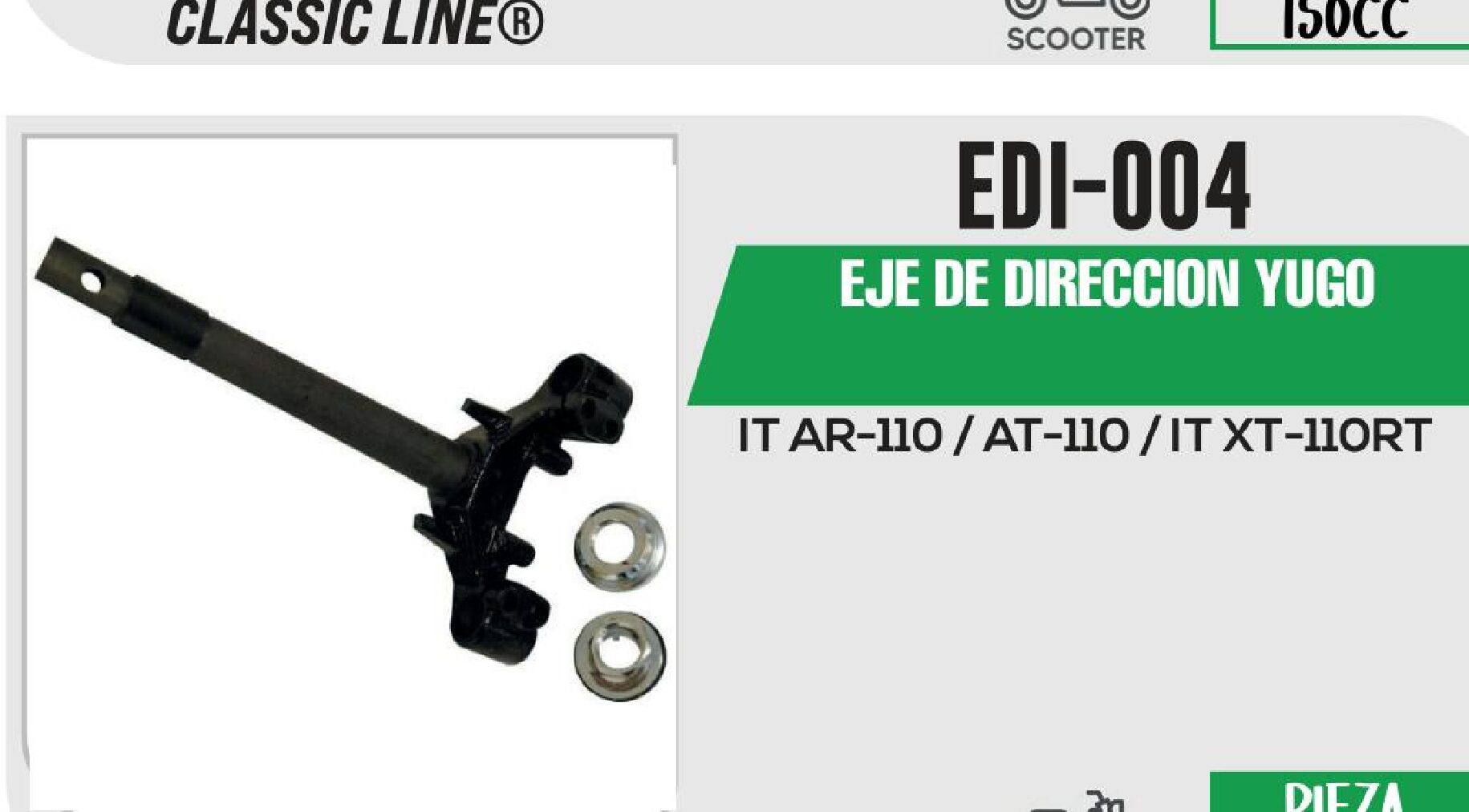EJE DE DIRECCION YUGO  EDI-004