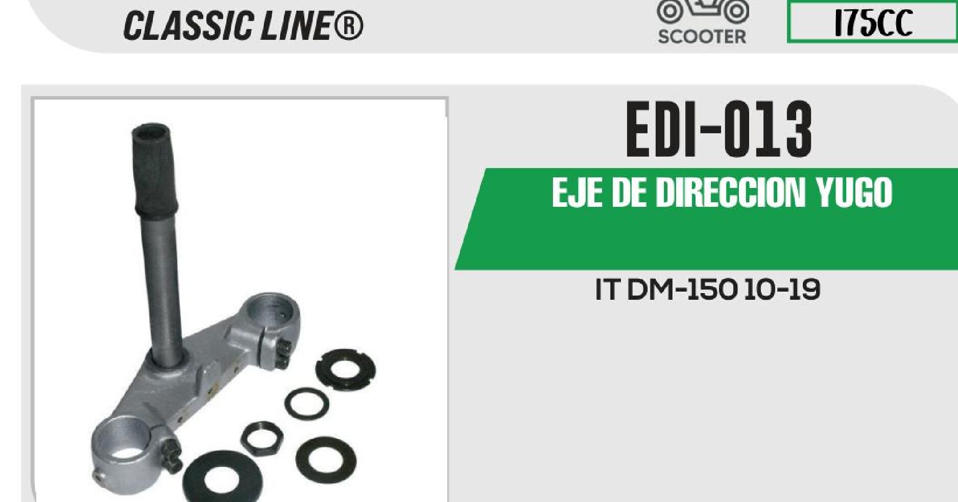 EDI-013 EJE DE DIRECCION YUGO EDI-013