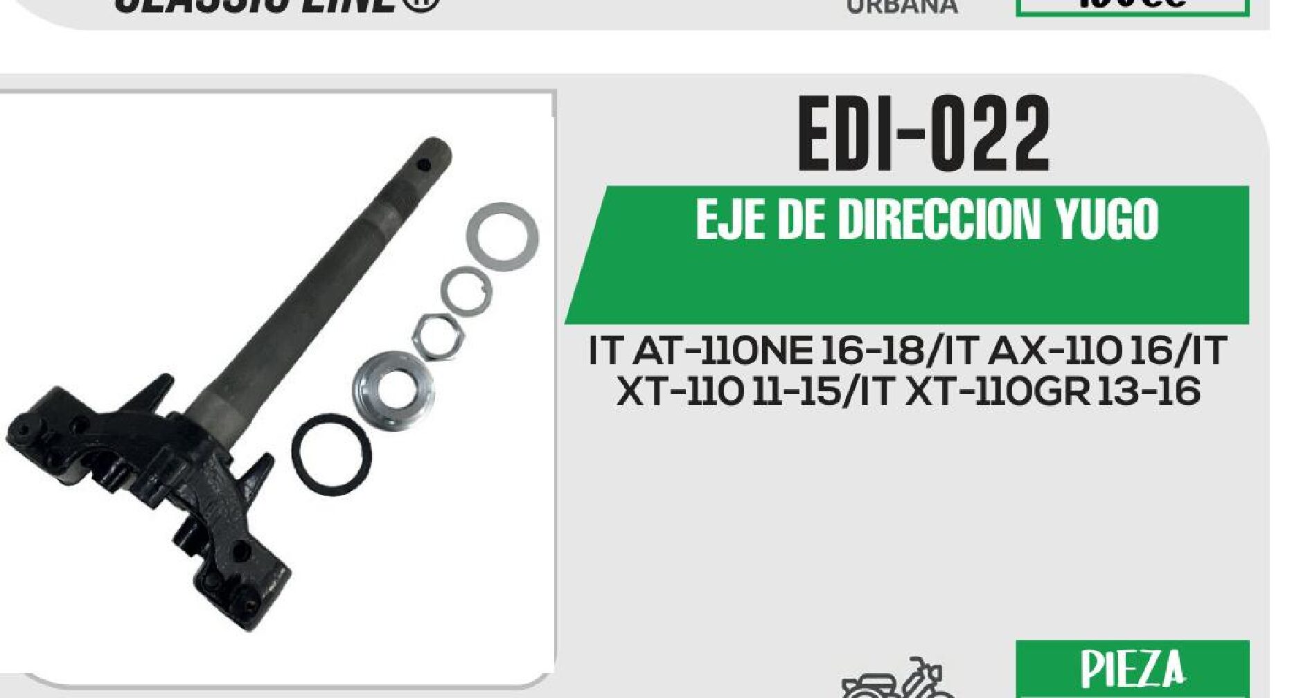 EDI-022 EJE DE DIRECCION YUGO EDI-022