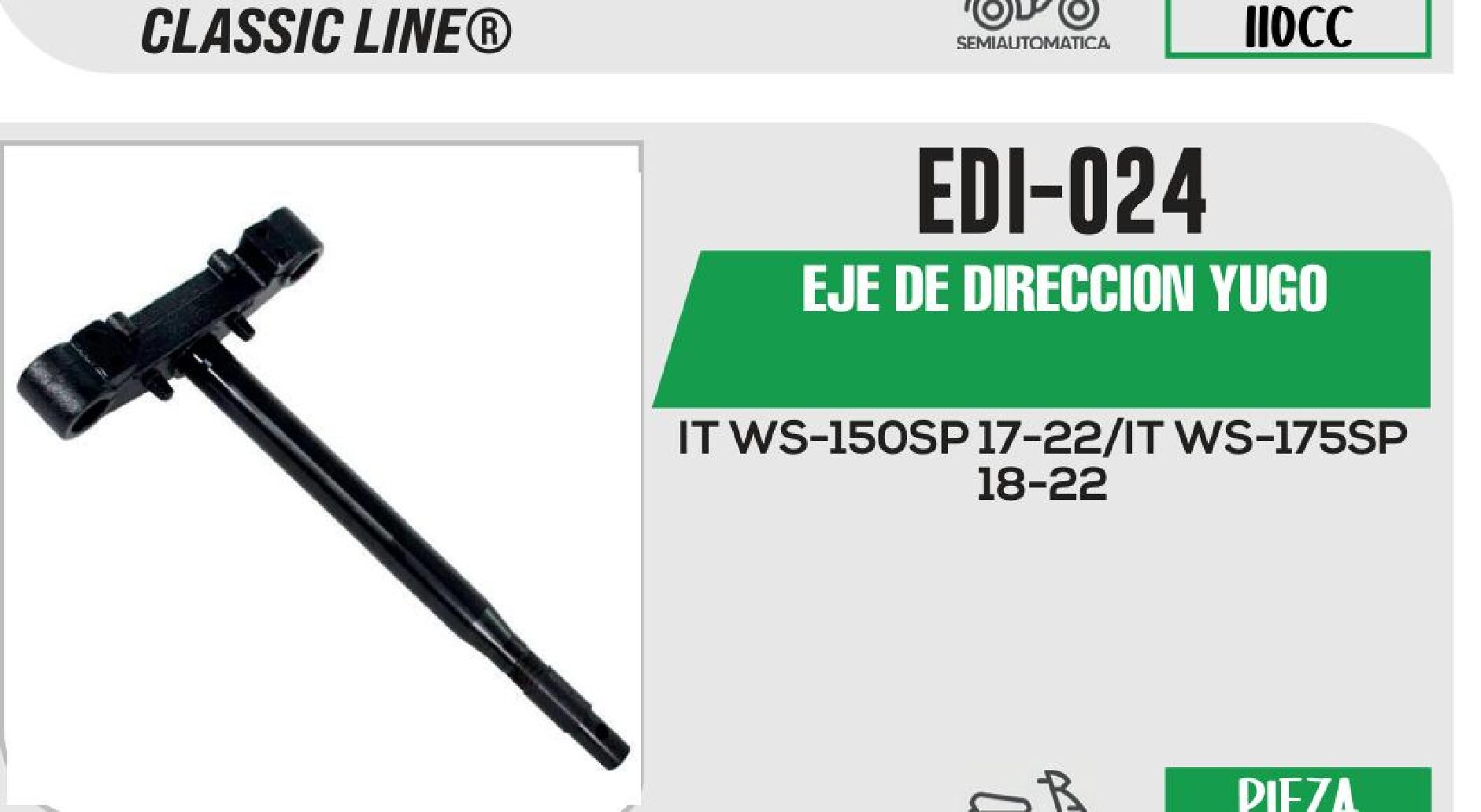 EJE DE DIRECCION YUGO  EDI-024