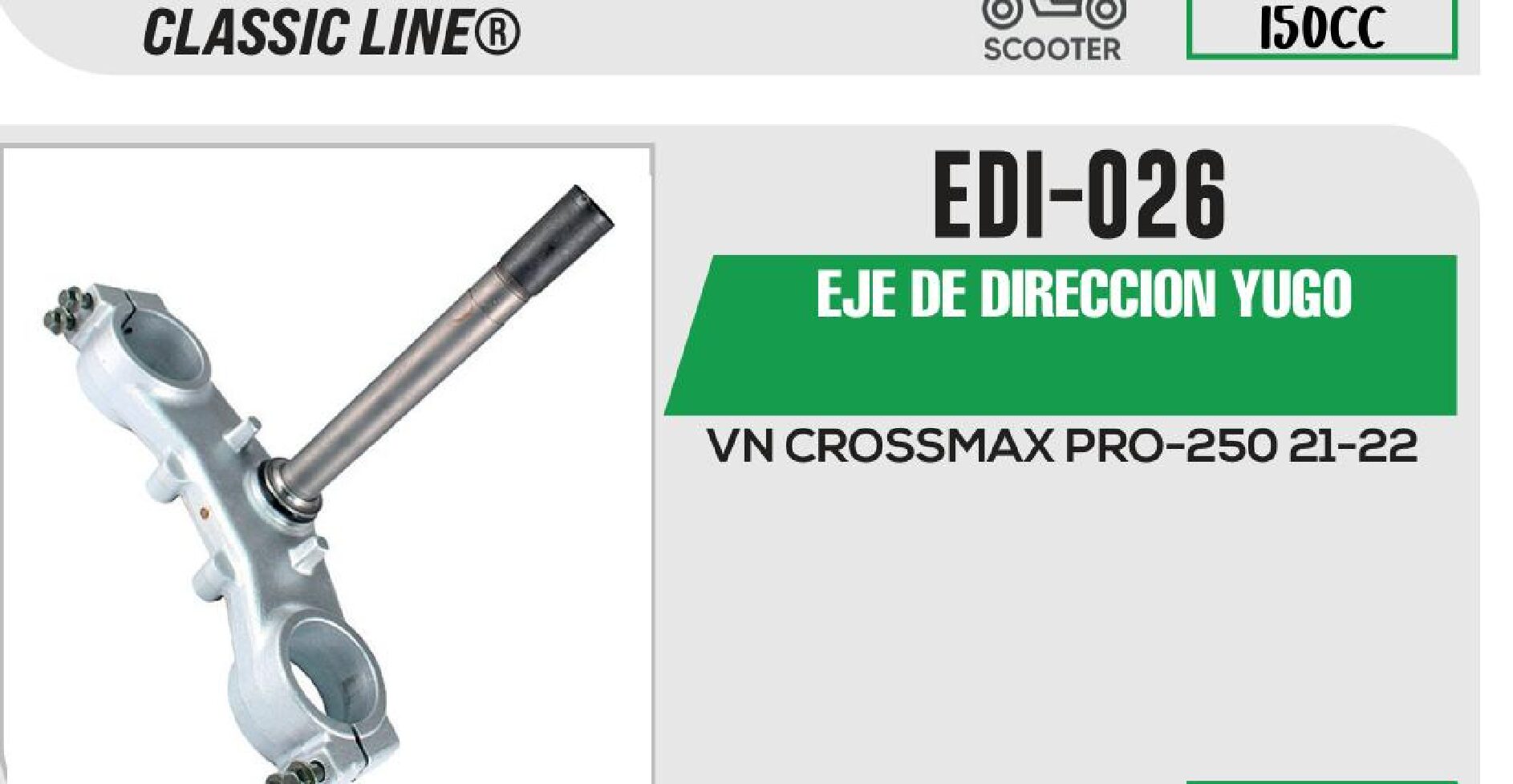 EJE DE DIRECCION YUGO  EDI-026