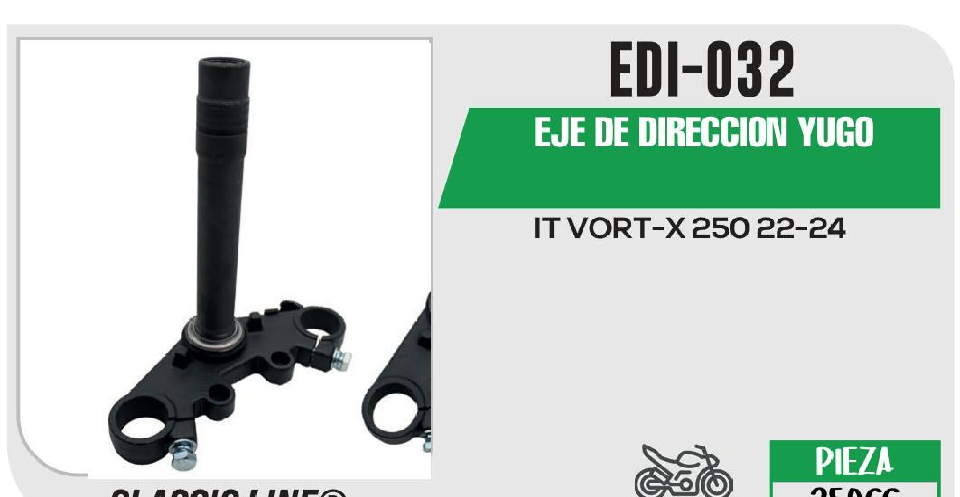 EDI-032 EJE DE DIRECCION YUGO EDI-032