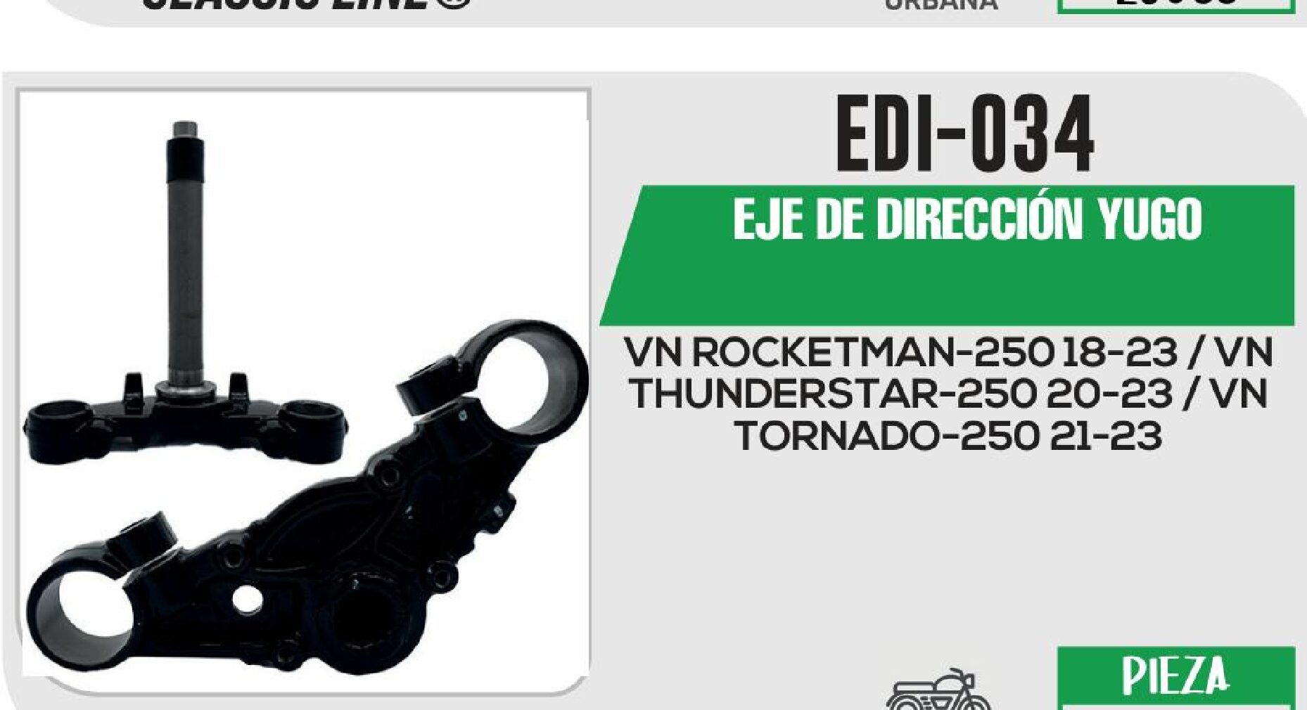 EJE DE DIRECCIÓN YUGO  EDI-034