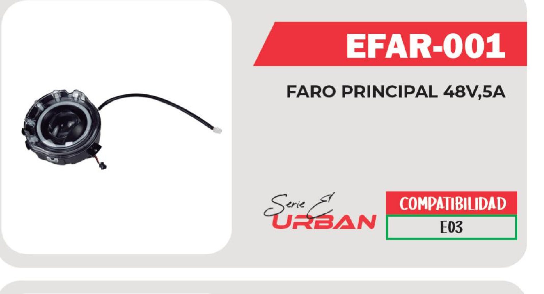 FARO PRINCIPAL 48 Vcc 5A  EFAR-001