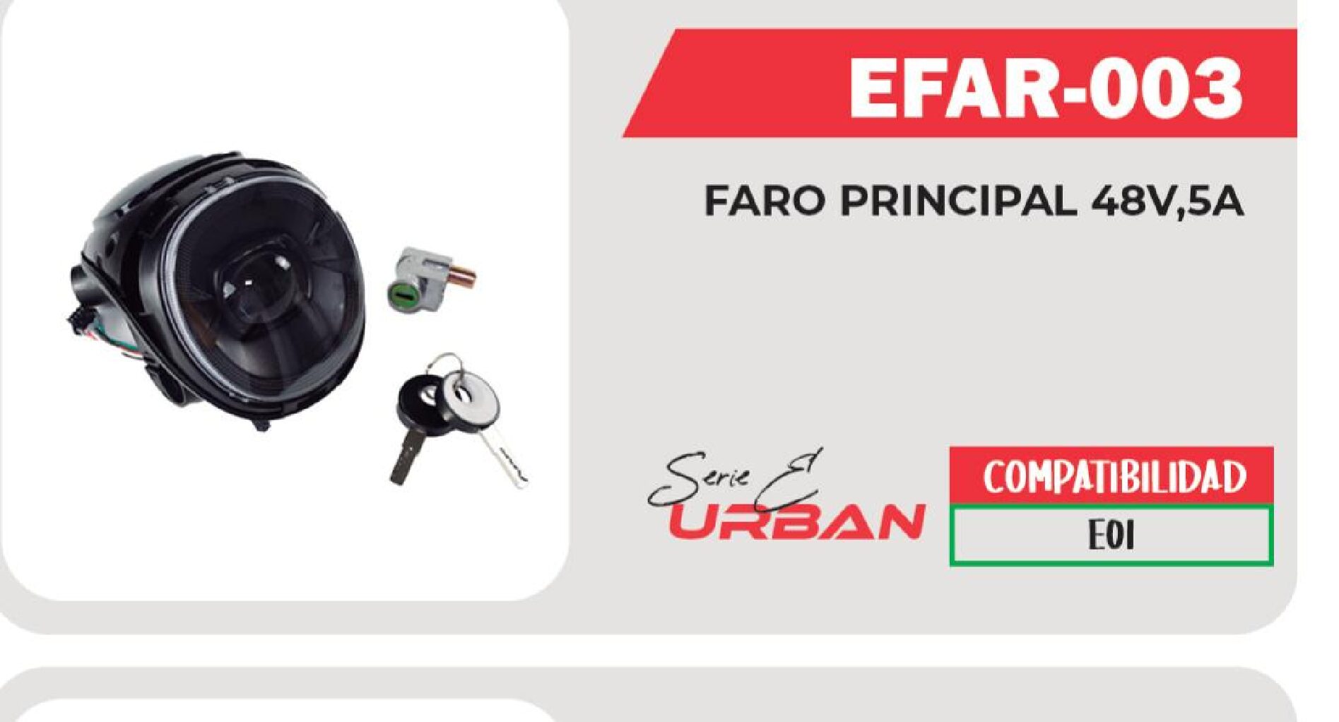 FARO PRINCIPAL 48Vcc 5A  EFAR-003