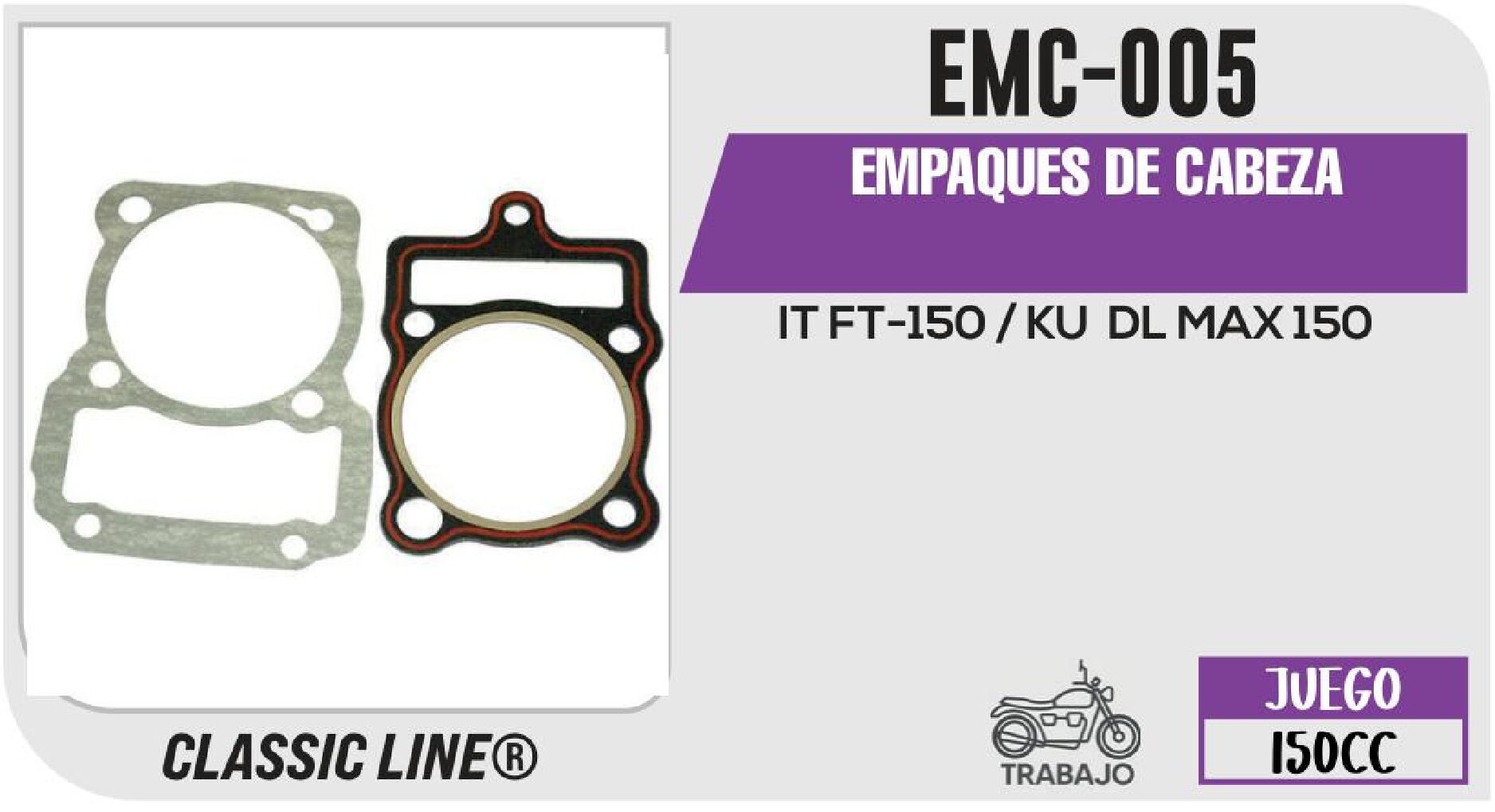 EMC-005 EMPAQUES DE CABEZA / EMC-005