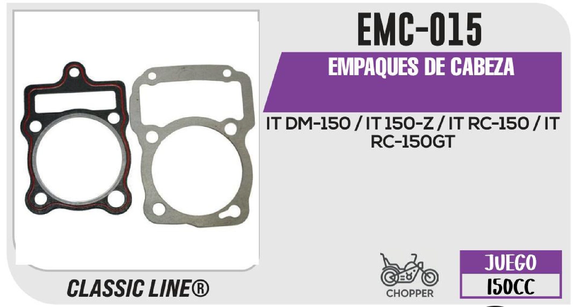 EMC-015 EMPAQUES DE CABEZA / EMC-015