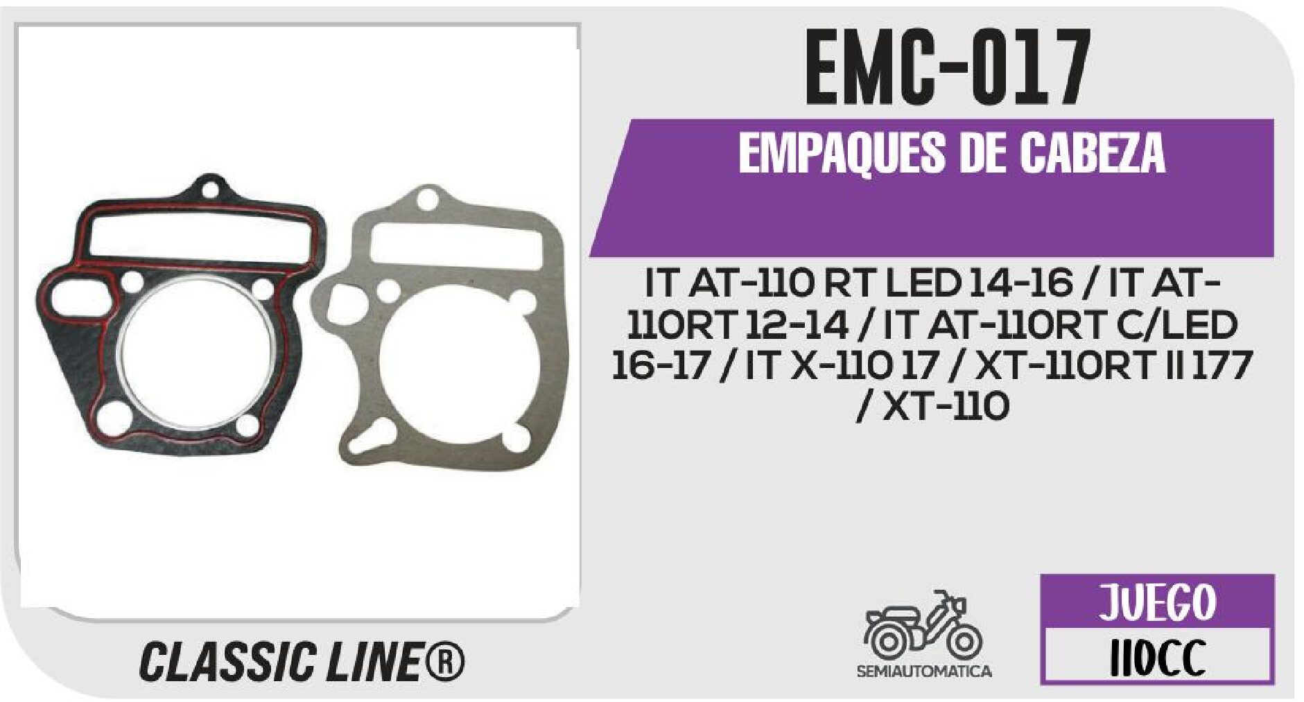 EMC-017 EMPAQUES DE CABEZA / EMC-017