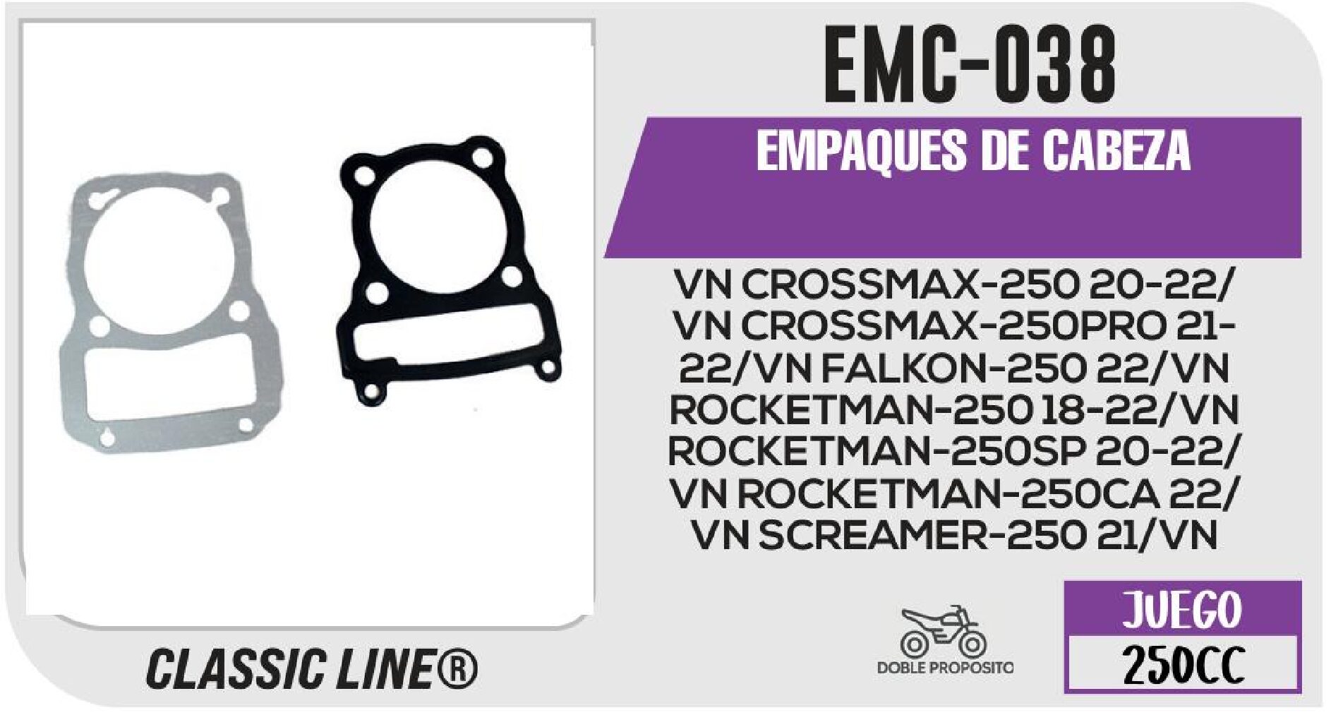 EMPAQUES DE CABEZA / EMC-038
