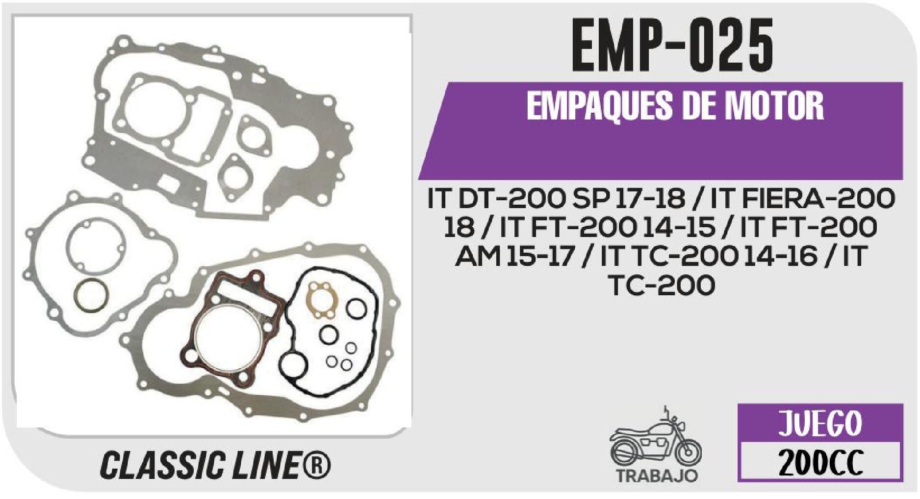 EMPAQUES DE MOTOR / EMP-025