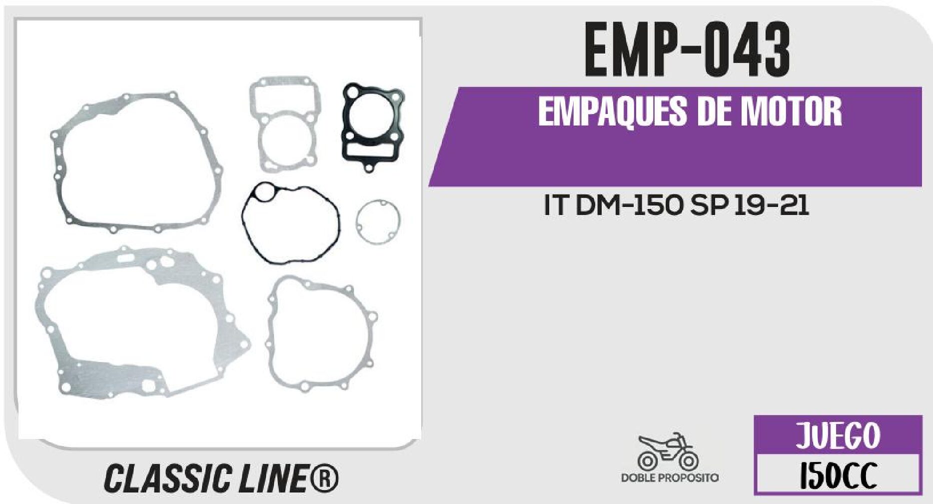 EMPAQUES DE MOTOR / EMP-043