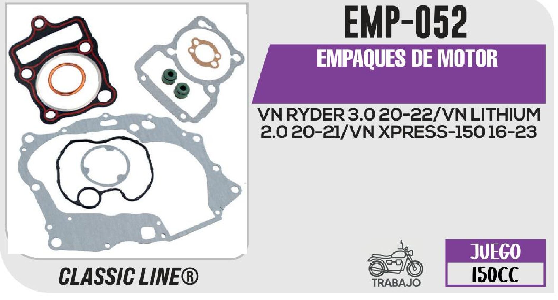 EMPAQUES DE MOTOR / EMP-052