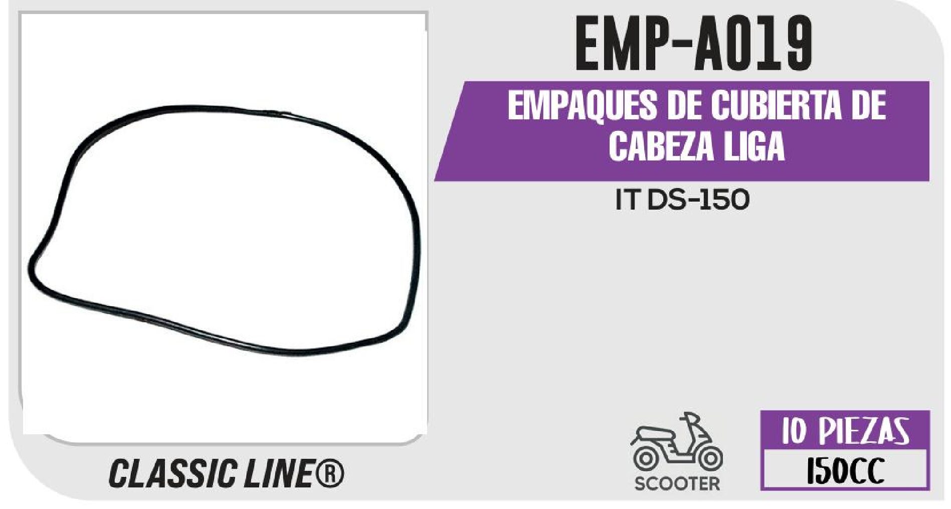 EMPAQUE DE CUBIERTA DE CABEZA LIGA / EMP-A019
