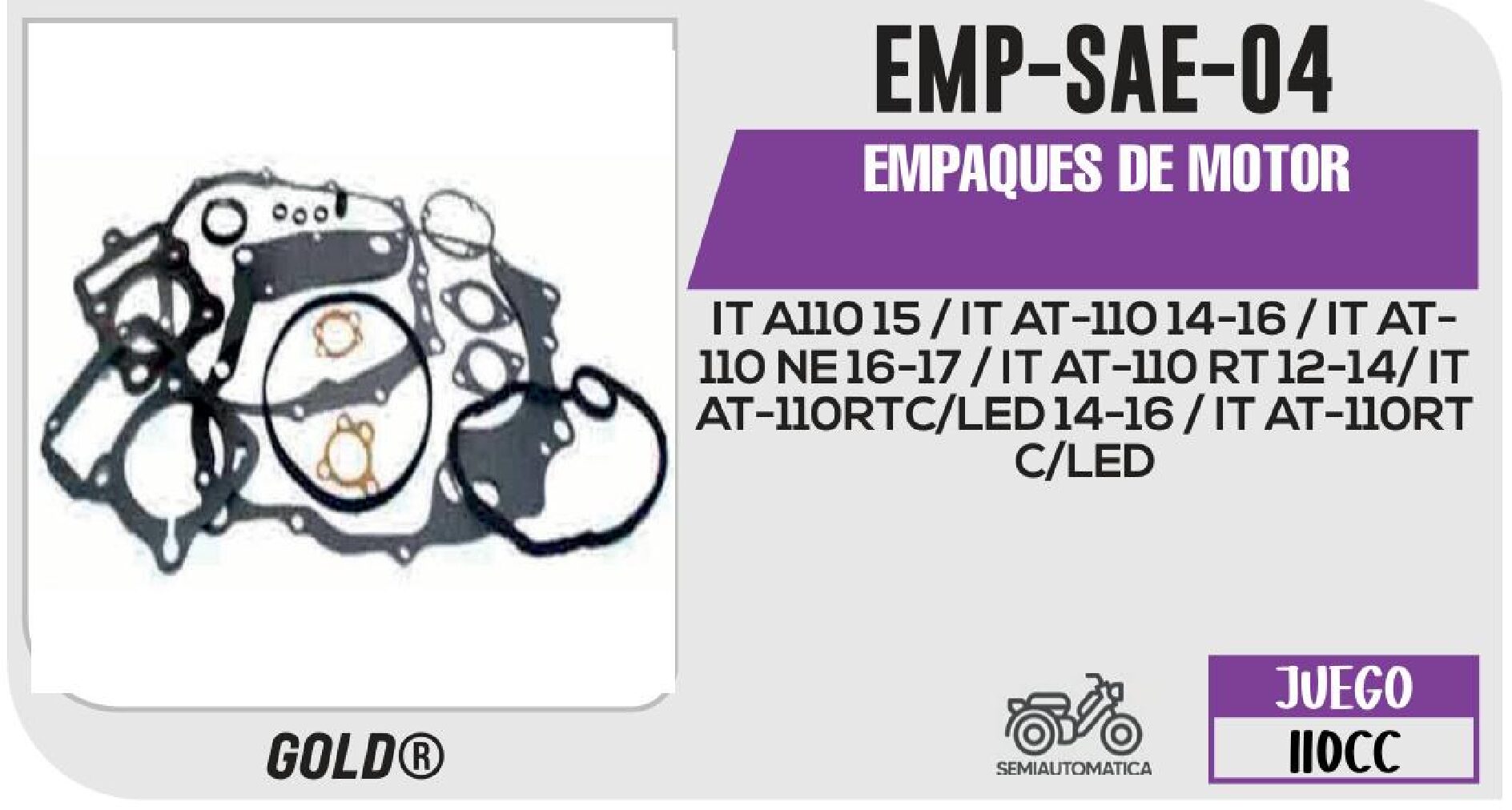 EMPAQUES DE MOTOR / EMP-SAE-04