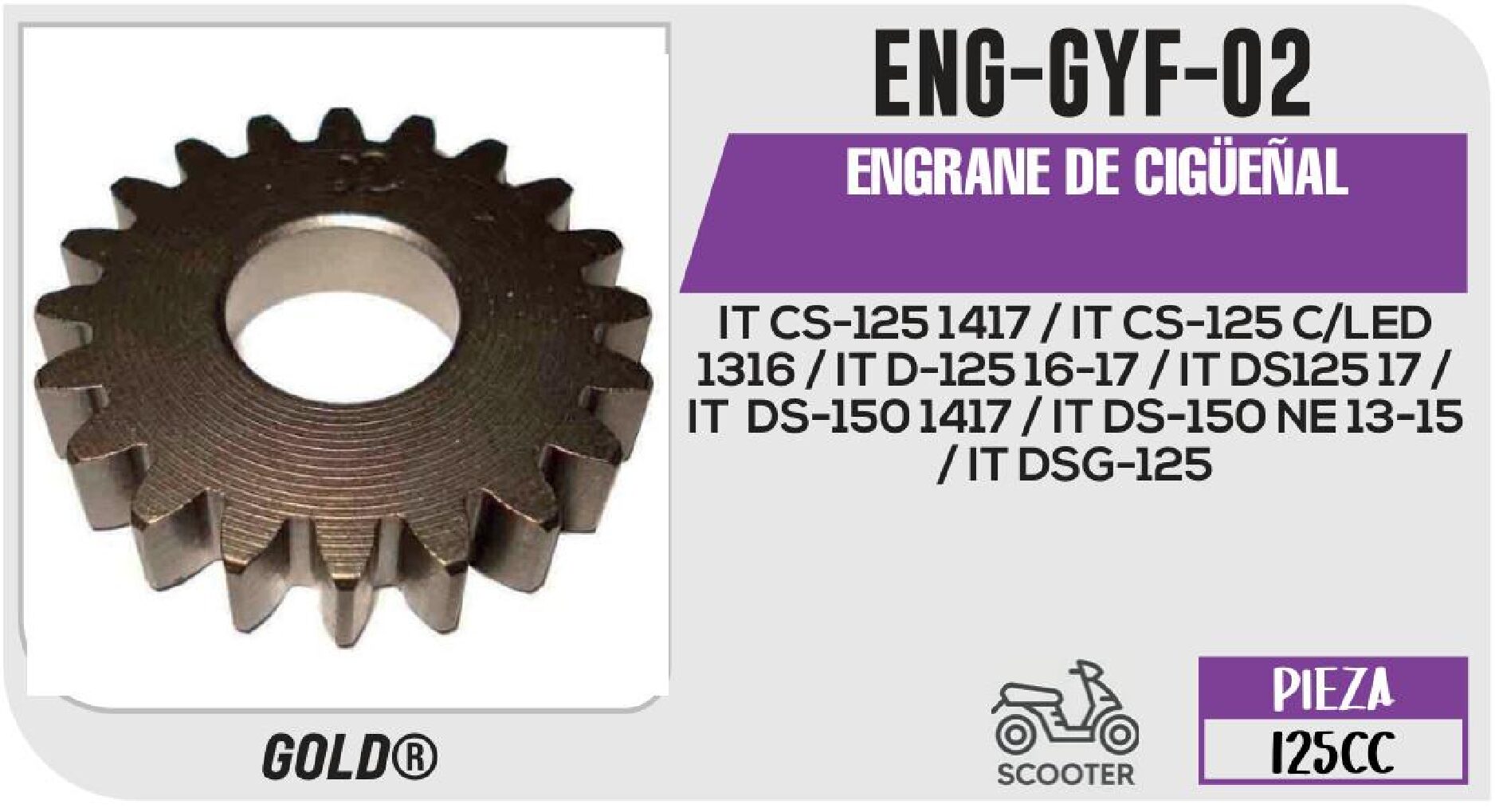 ENGRANE DE CIGÜEÑAL / ENG-GYF-02