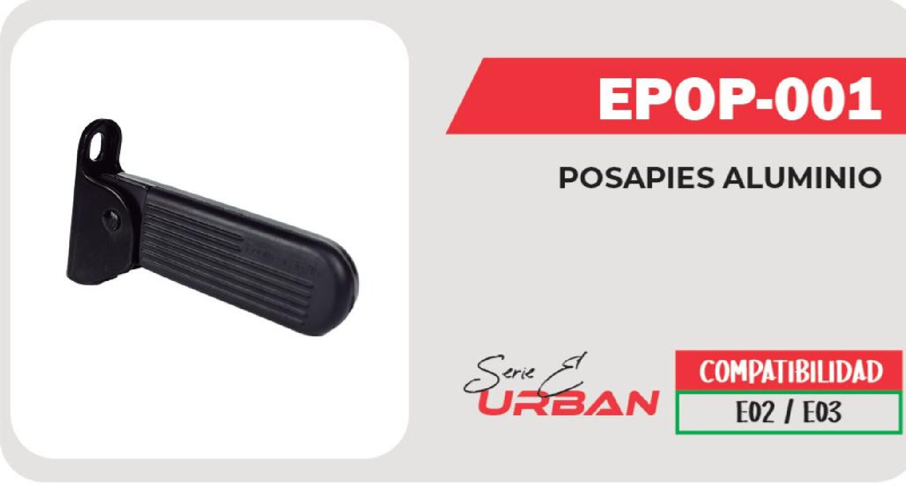 POSAPIES ALUMINIO IZQUIERDO / EPOP-001