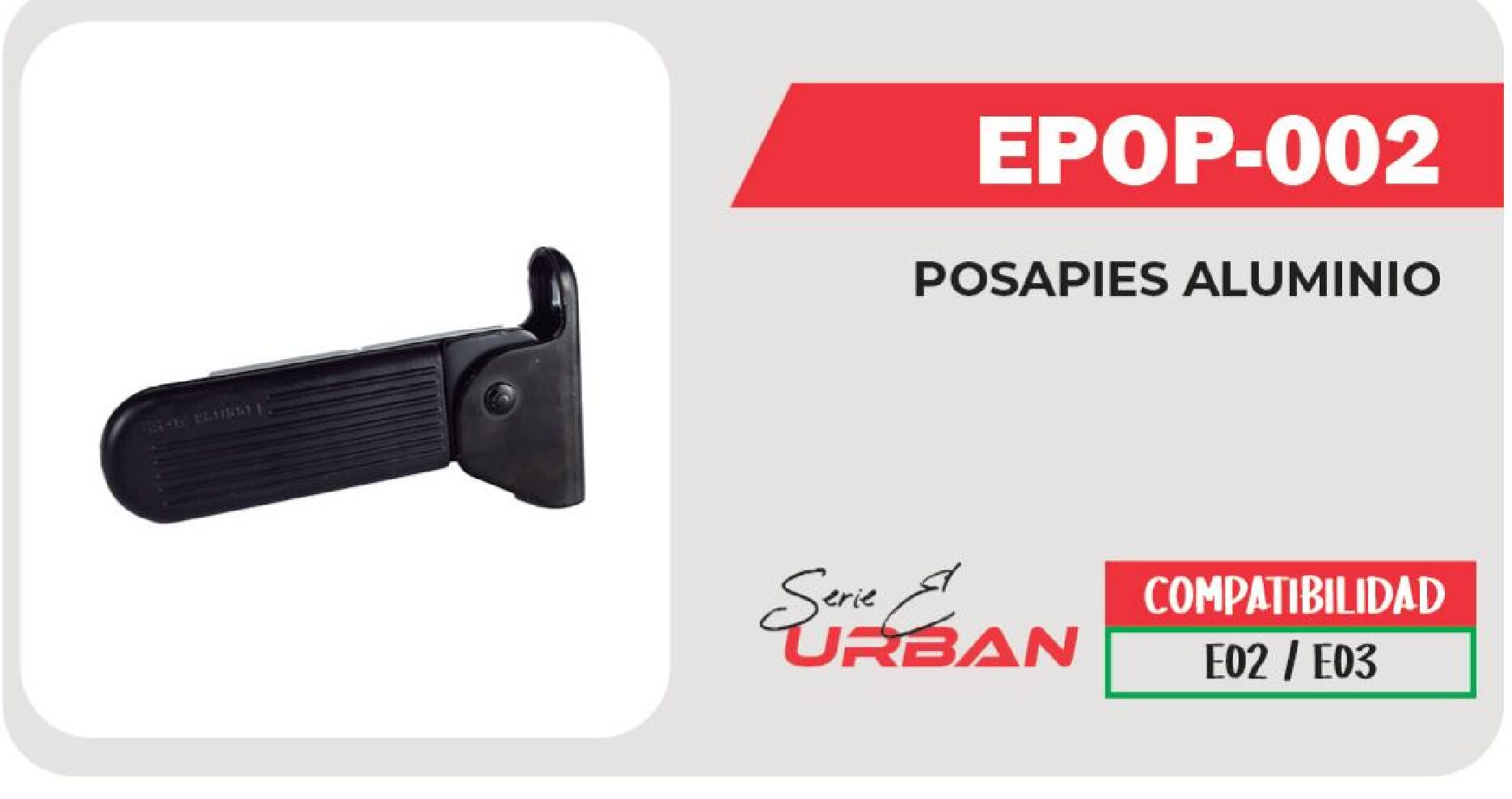 POSAPIES ALUMINIO DERECHO / EPOP-002