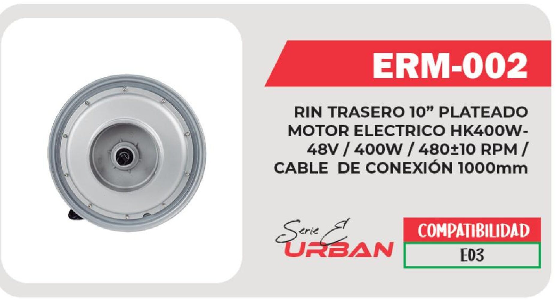 RIN TRASERO 10 / ERM-002