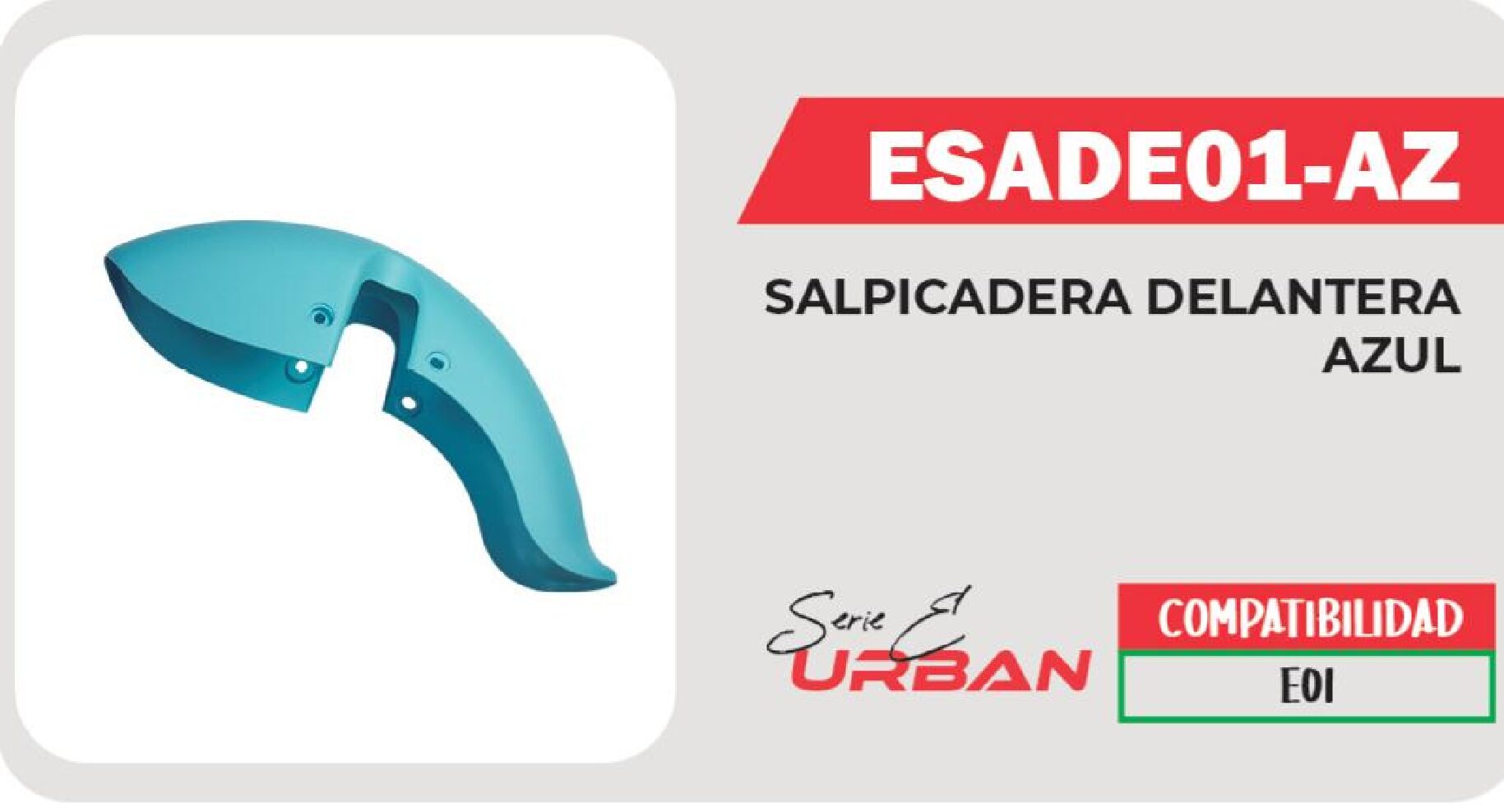 SALPICADERA DELANTERA AZUL / ESADE01-AZ